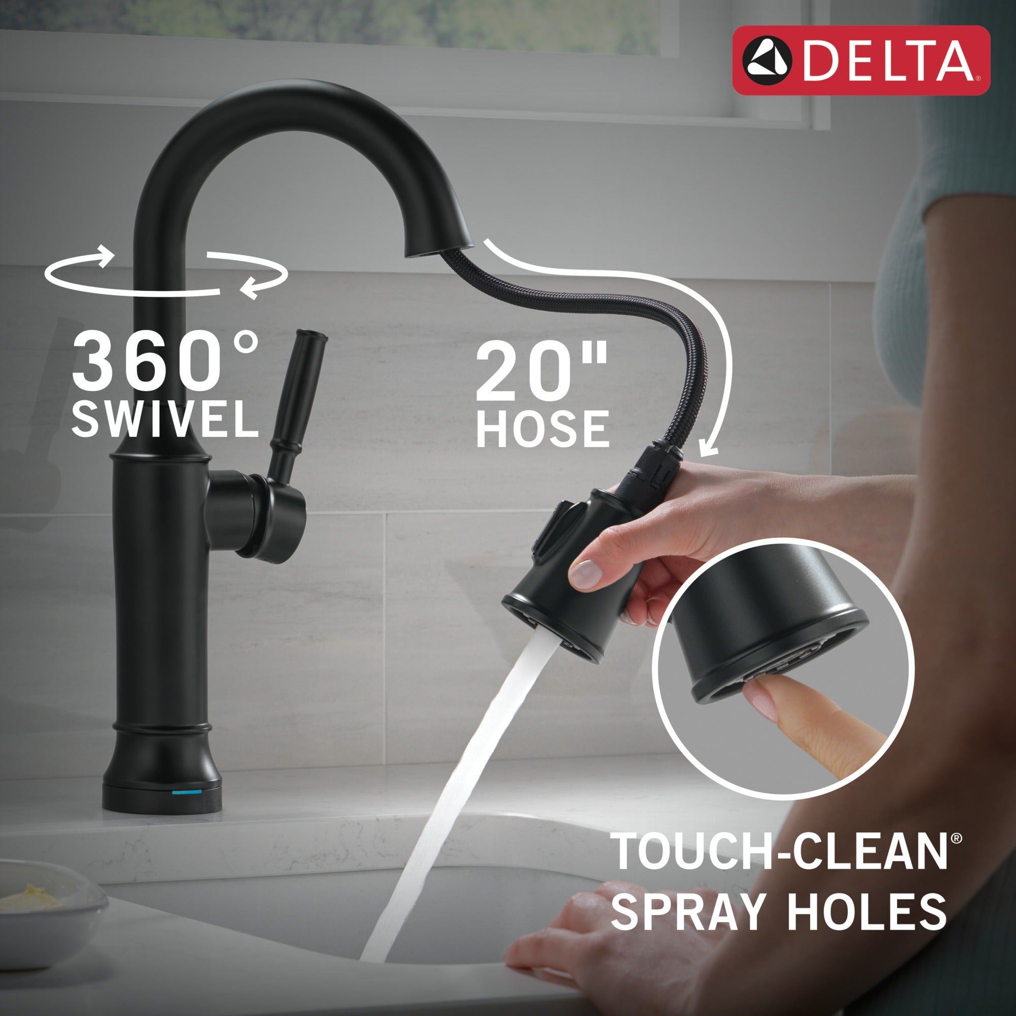 Delta Renaldi™ Touch2O® Bar / Prep Faucet with Touchless Technology