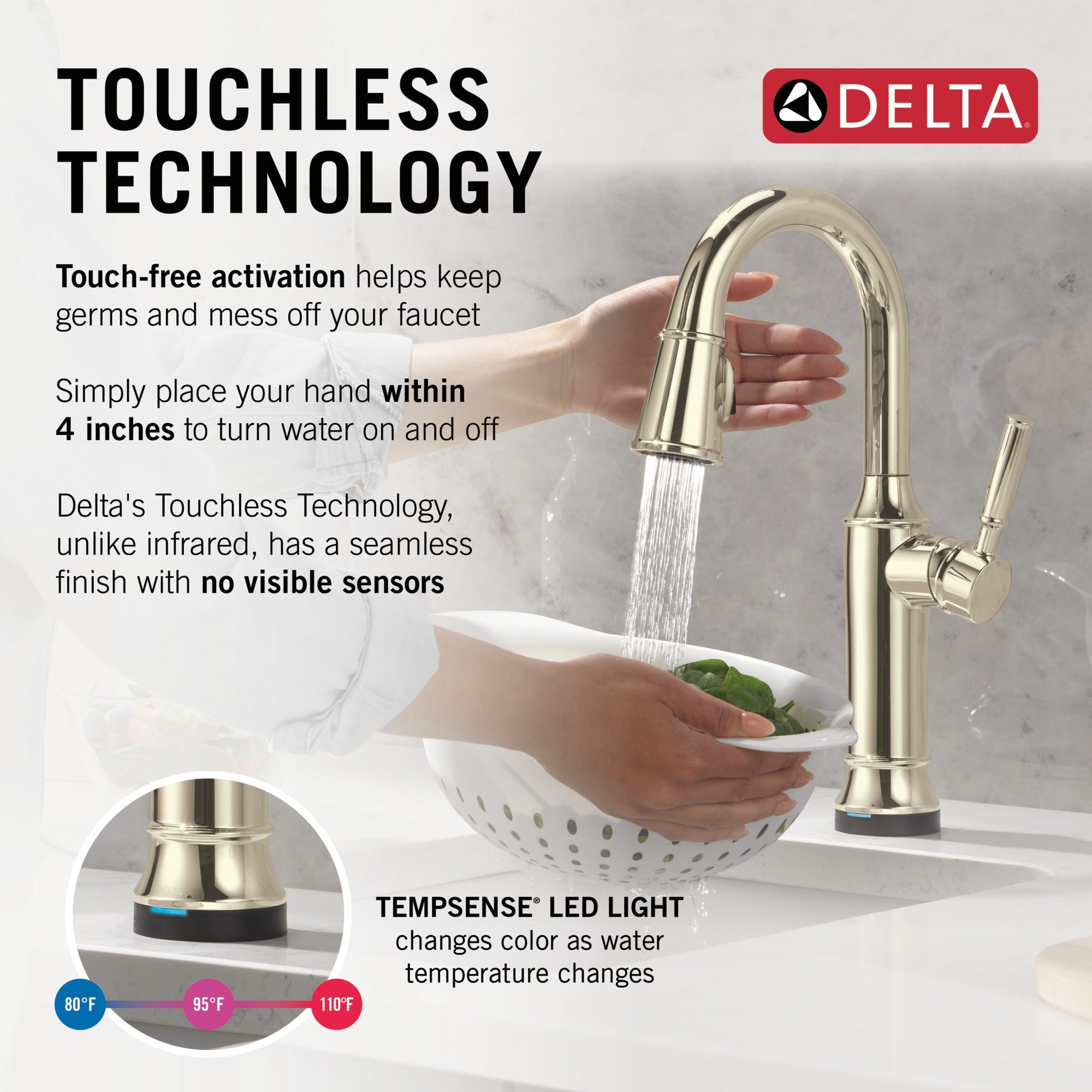 Delta Renaldi™ Touch2O® Bar / Prep Faucet with Touchless Technology