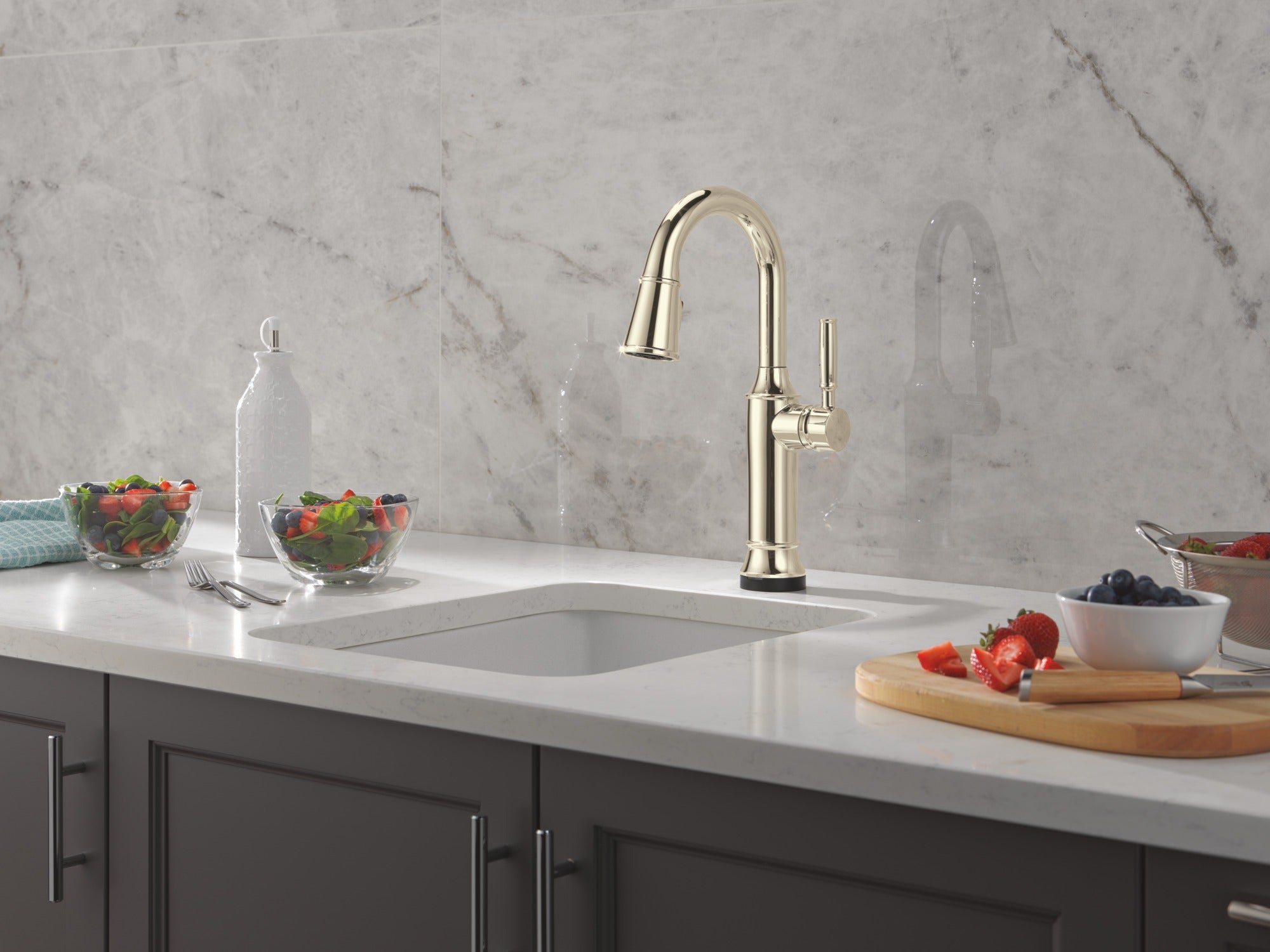 Delta Renaldi™ Touch2O® Bar / Prep Faucet with Touchless Technology