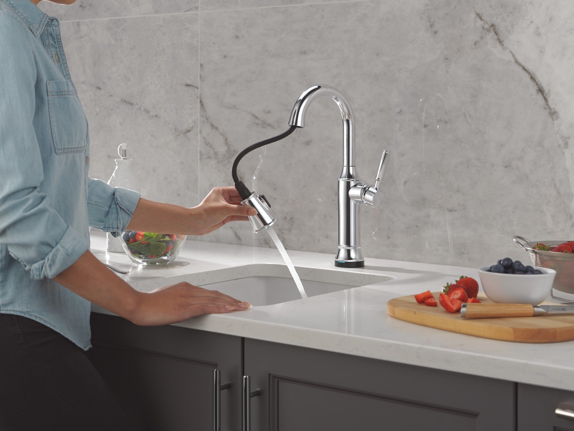 Delta Renaldi™ Touch2O® Bar / Prep Faucet with Touchless Technology
