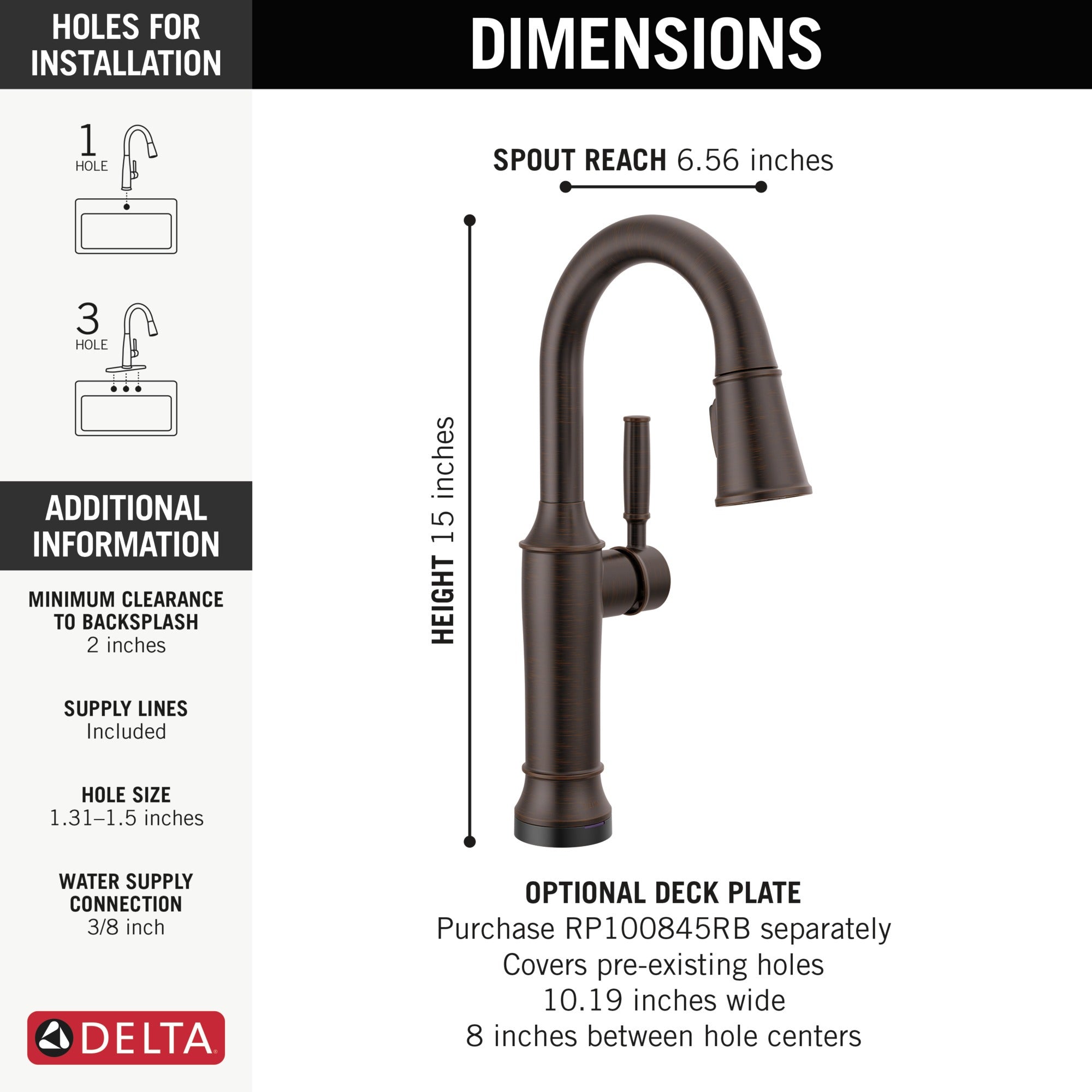 Delta Renaldi™ Touch2O® Bar / Prep Faucet with Touchless Technology
