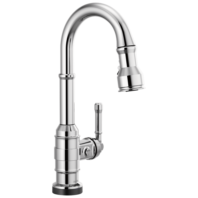 Delta Broderick® Single Handle Pull-Down Bar/Prep Faucet with Touch<sub>2</sub>O® Technology