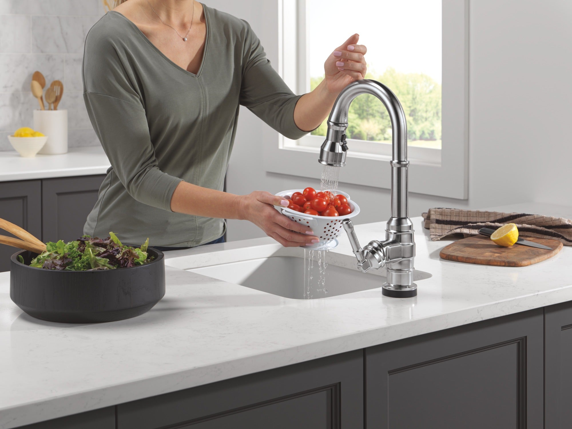 Delta Broderick® Touch2O® Bar / Prep Faucet with Touchless Technology