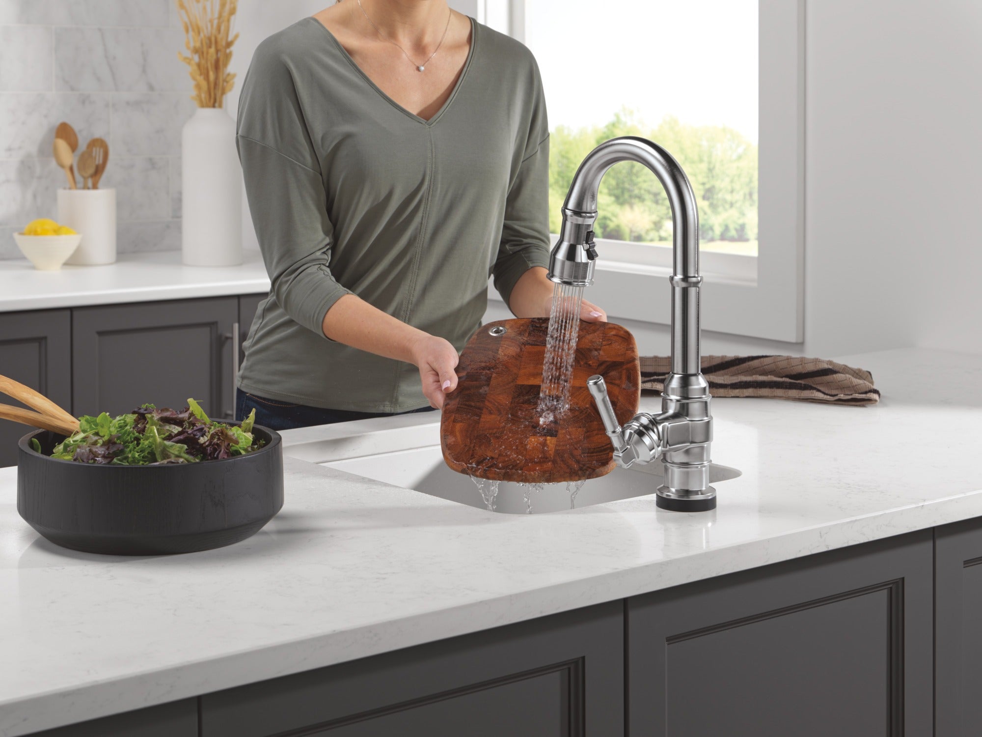 Delta Broderick® Touch2O® Bar / Prep Faucet with Touchless Technology