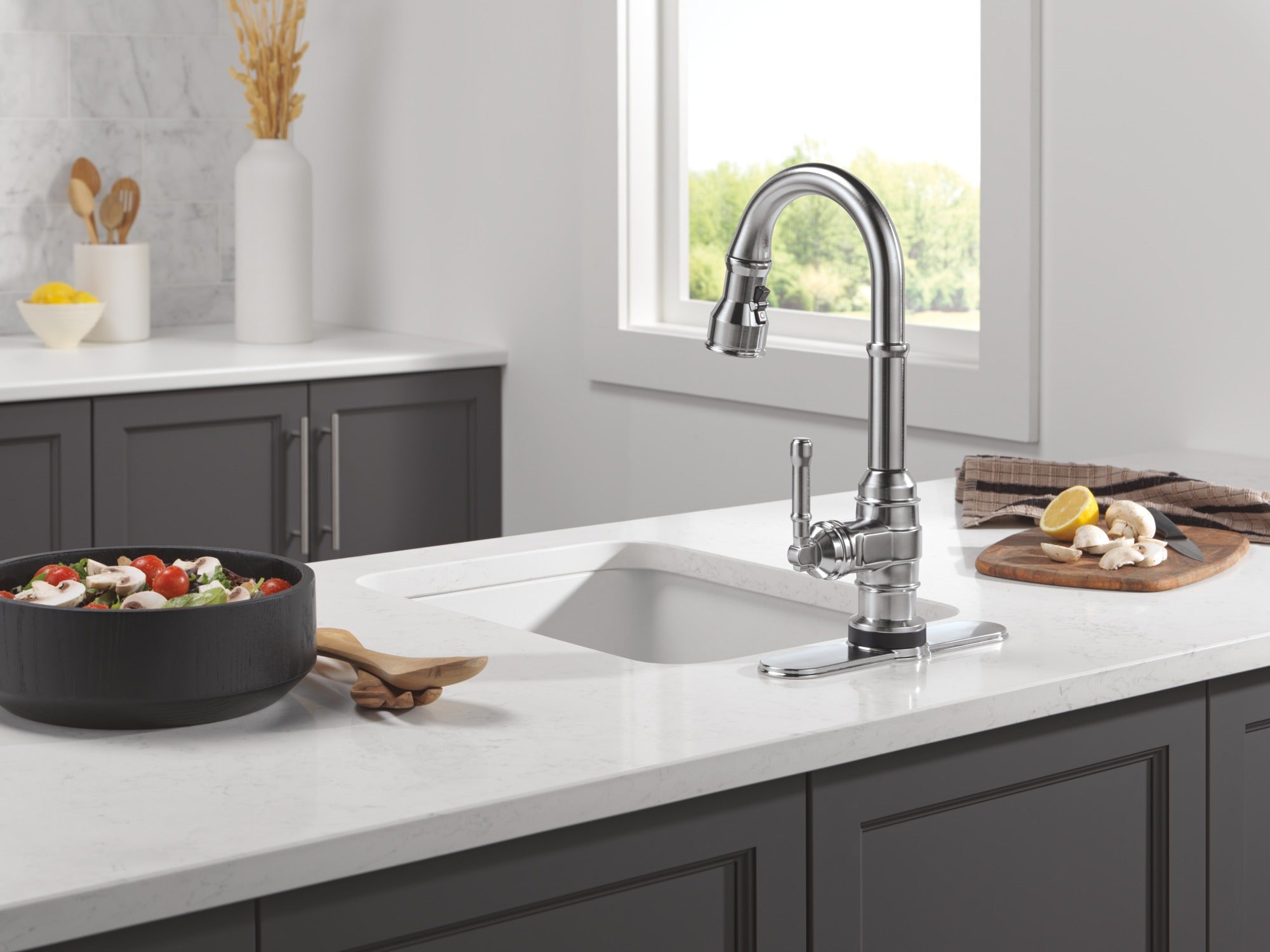 Delta Broderick® Touch2O® Bar / Prep Faucet with Touchless Technology
