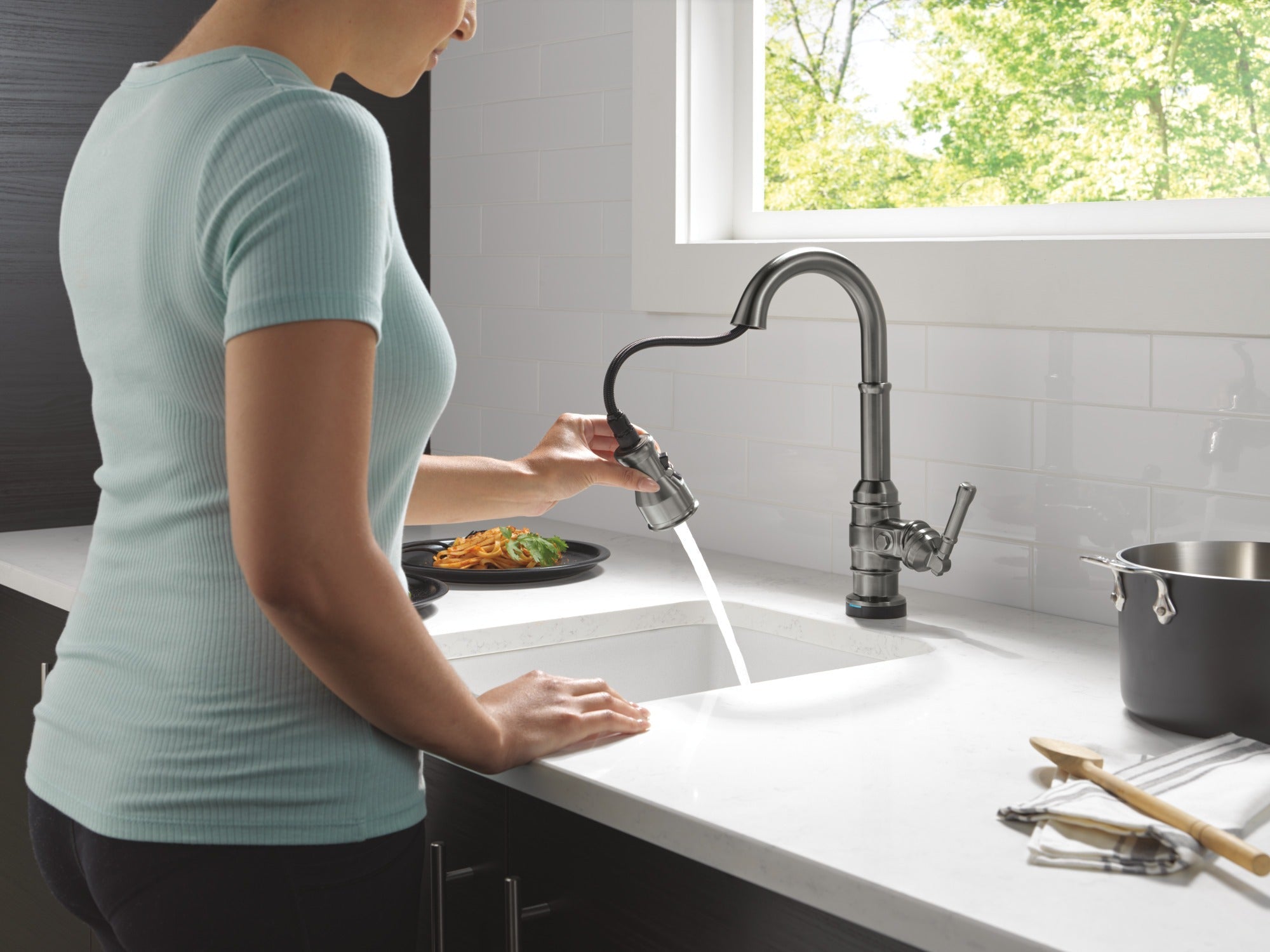Delta Broderick® Touch2O® Bar / Prep Faucet with Touchless Technology