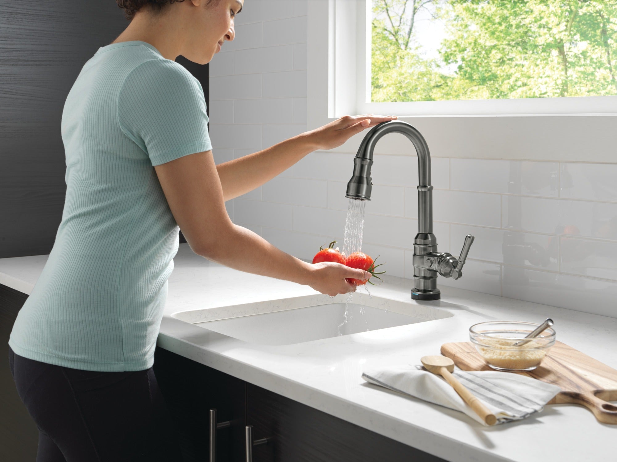 Delta Broderick® Touch2O® Bar / Prep Faucet with Touchless Technology