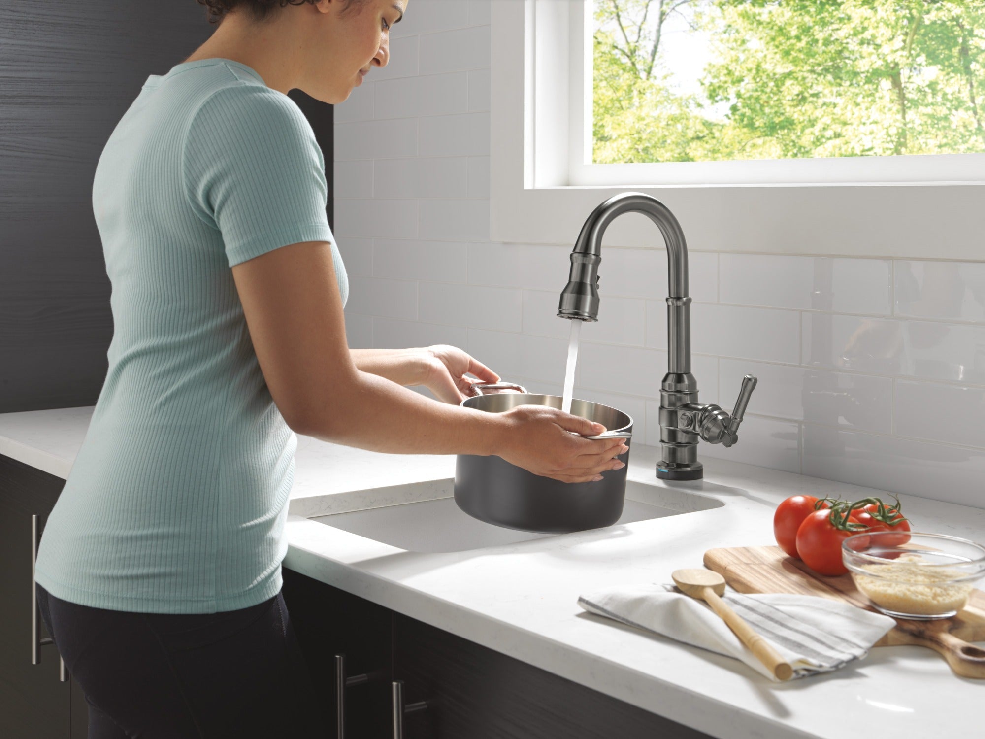 Delta Broderick® Touch2O® Bar / Prep Faucet with Touchless Technology