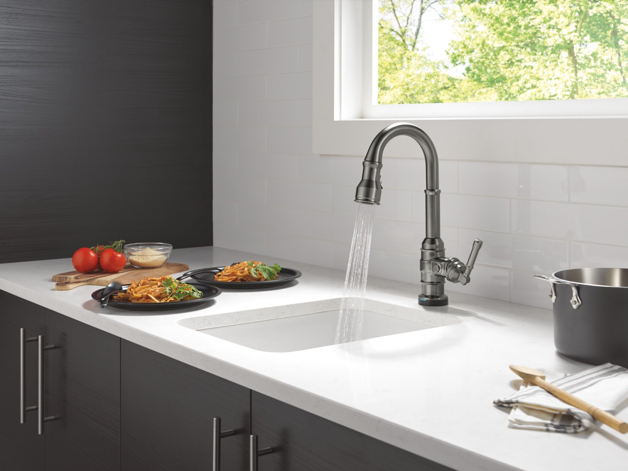 Delta Broderick® Touch2O® Bar / Prep Faucet with Touchless Technology