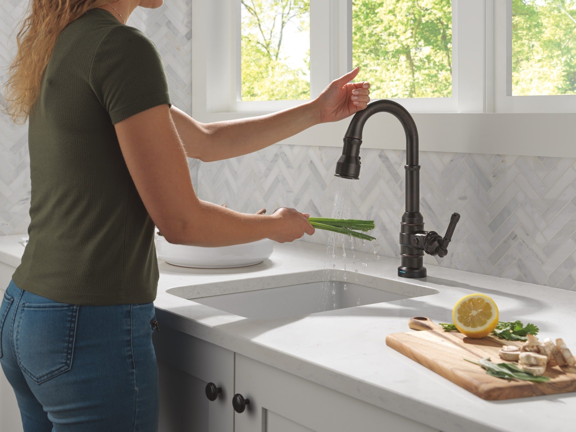 Delta Broderick® Touch2O® Bar / Prep Faucet with Touchless Technology