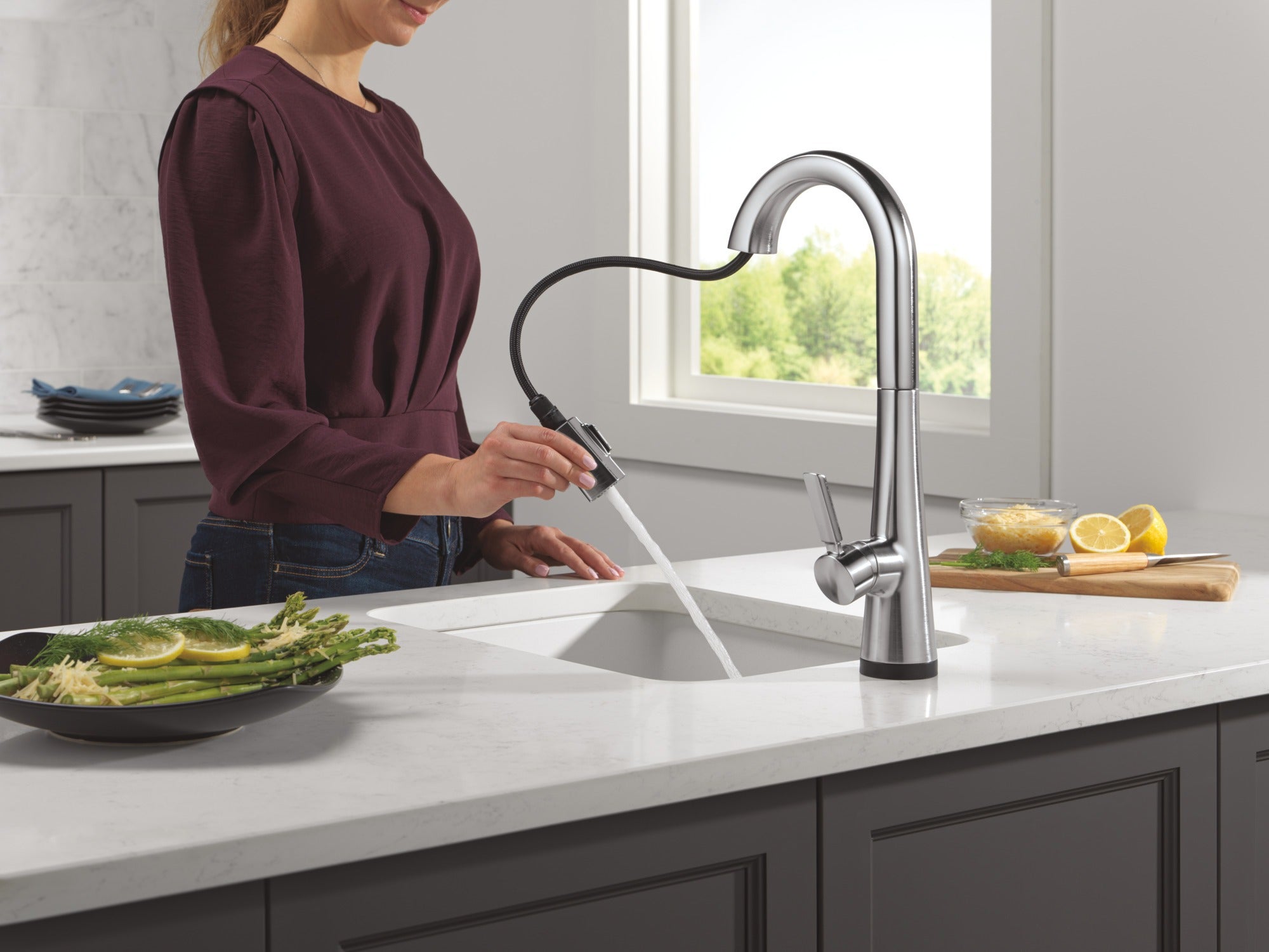 Delta Monrovia® Touch2O® Bar / Prep Faucet with Touchless Technology
