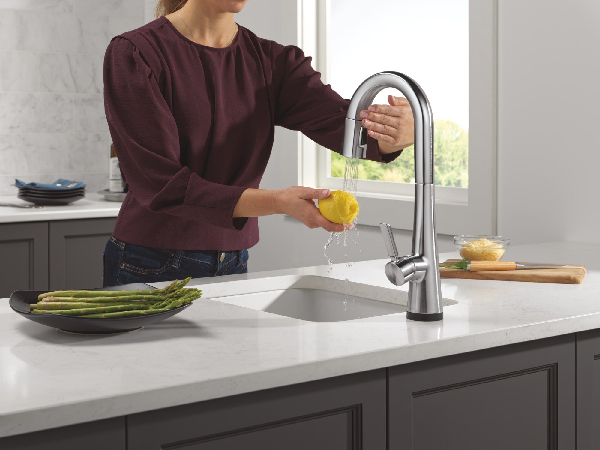 Delta Monrovia® Touch2O® Bar / Prep Faucet with Touchless Technology
