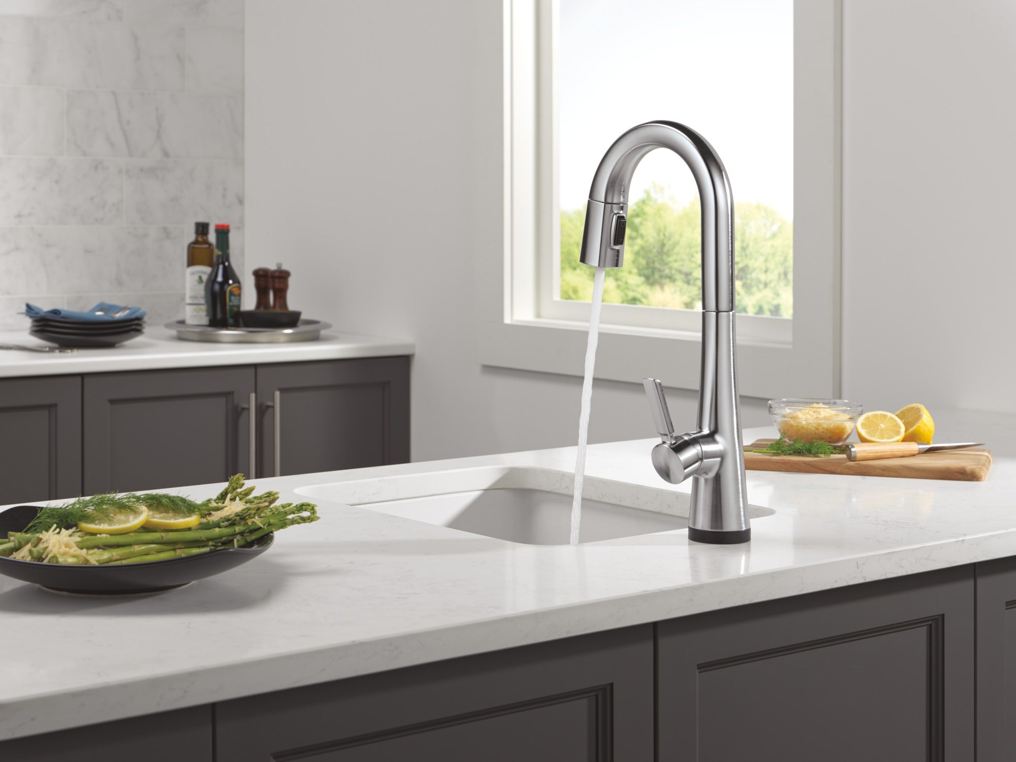 Delta Monrovia® Touch2O® Bar / Prep Faucet with Touchless Technology