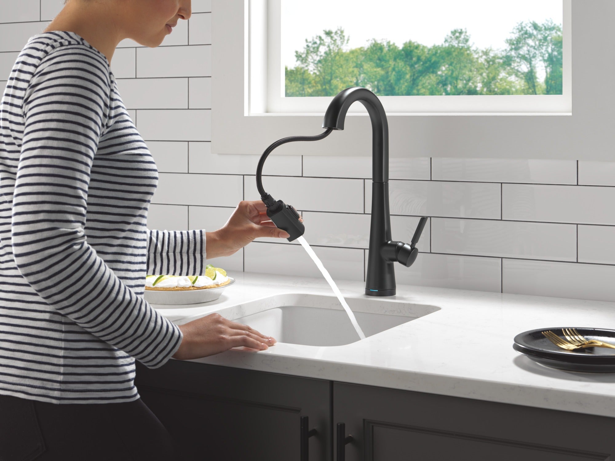 Delta Monrovia® Touch2O® Bar / Prep Faucet with Touchless Technology