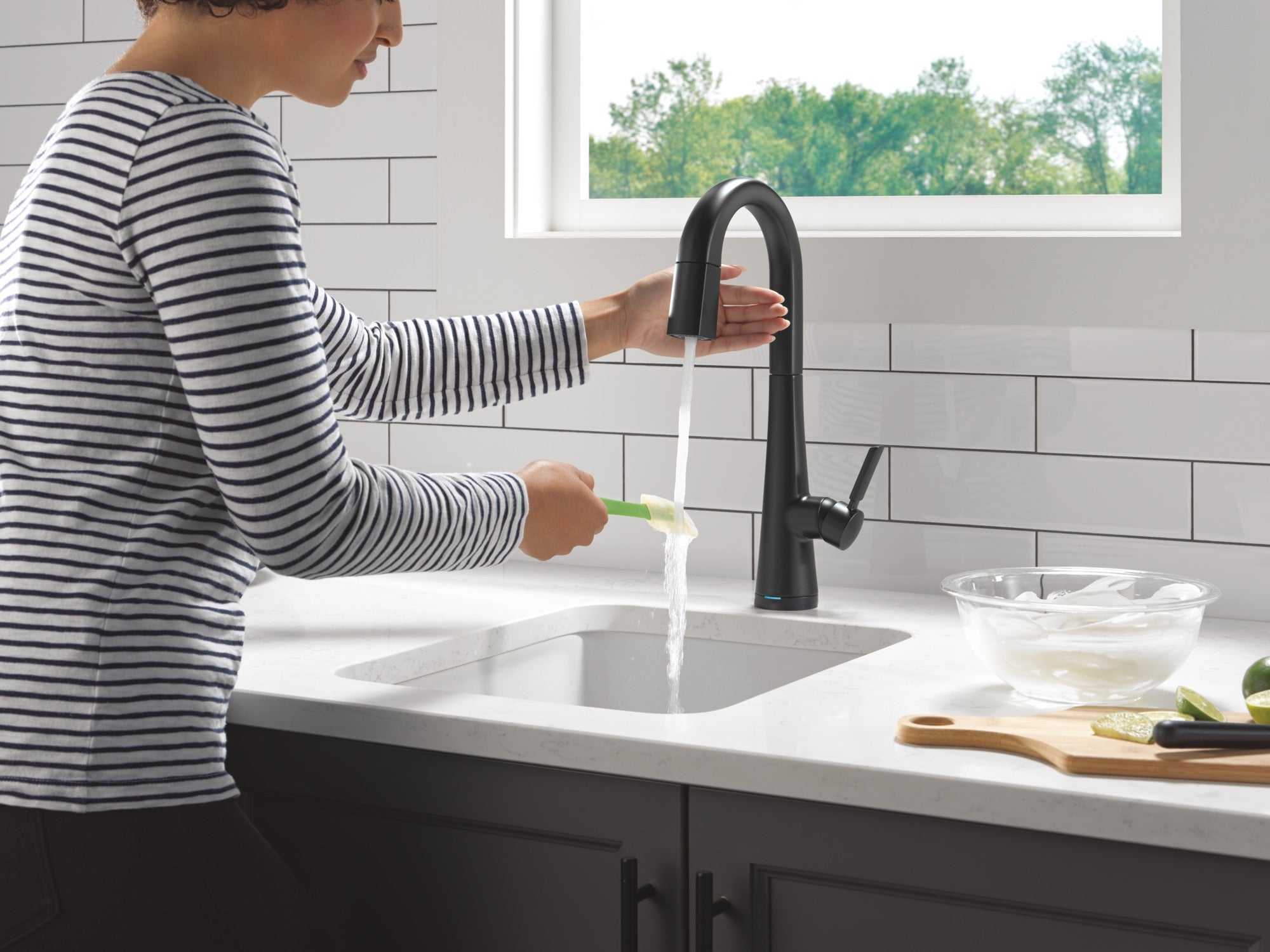 Delta Monrovia® Touch2O® Bar / Prep Faucet with Touchless Technology