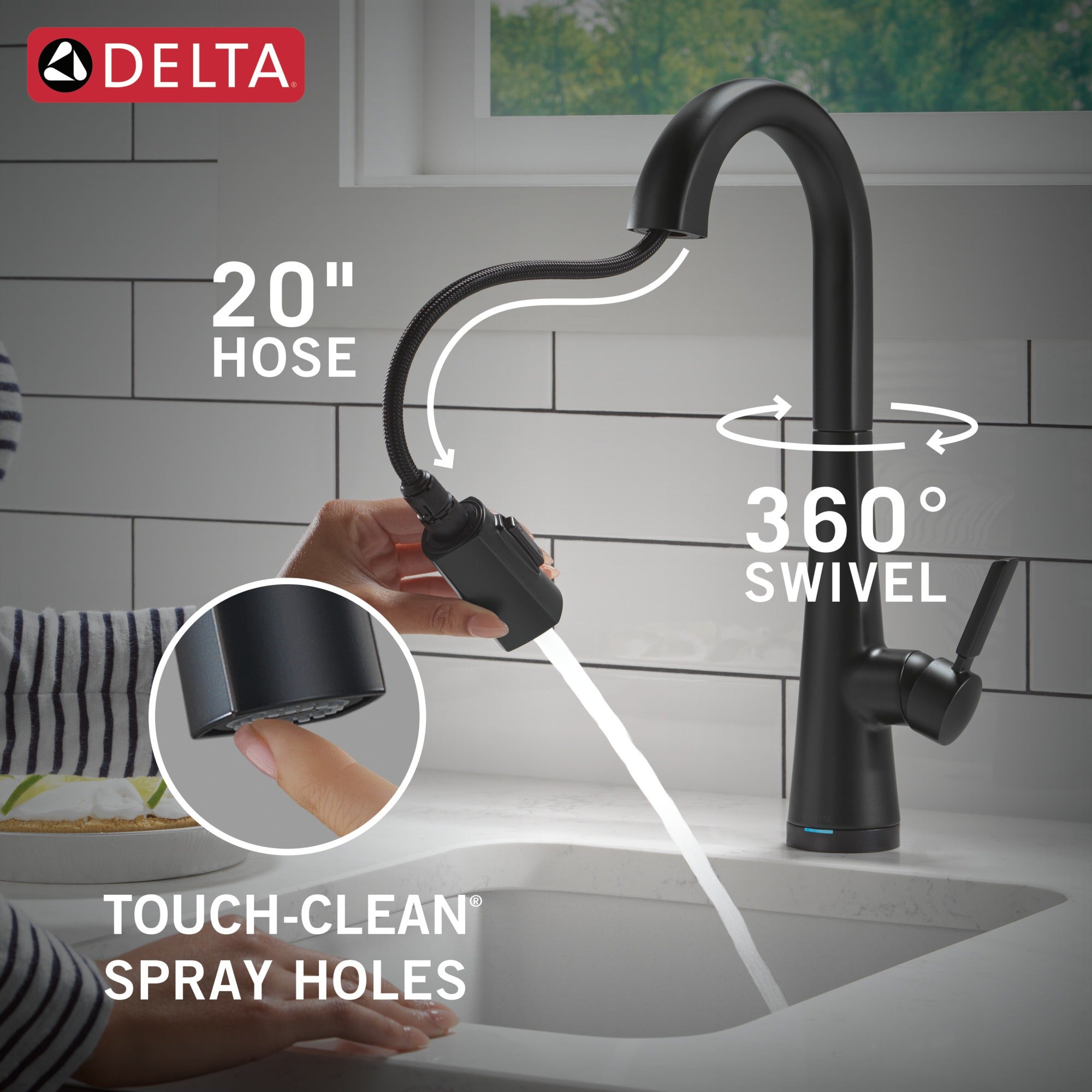 Delta Monrovia® Touch2O® Bar / Prep Faucet with Touchless Technology