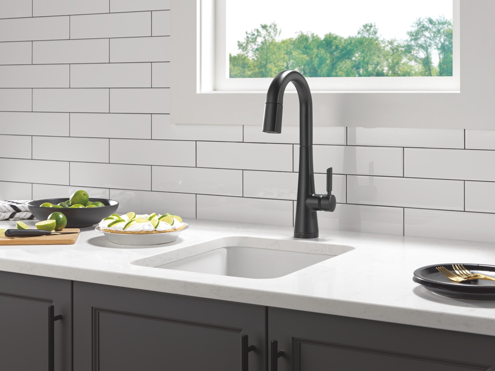 Delta Monrovia® Touch2O® Bar / Prep Faucet with Touchless Technology