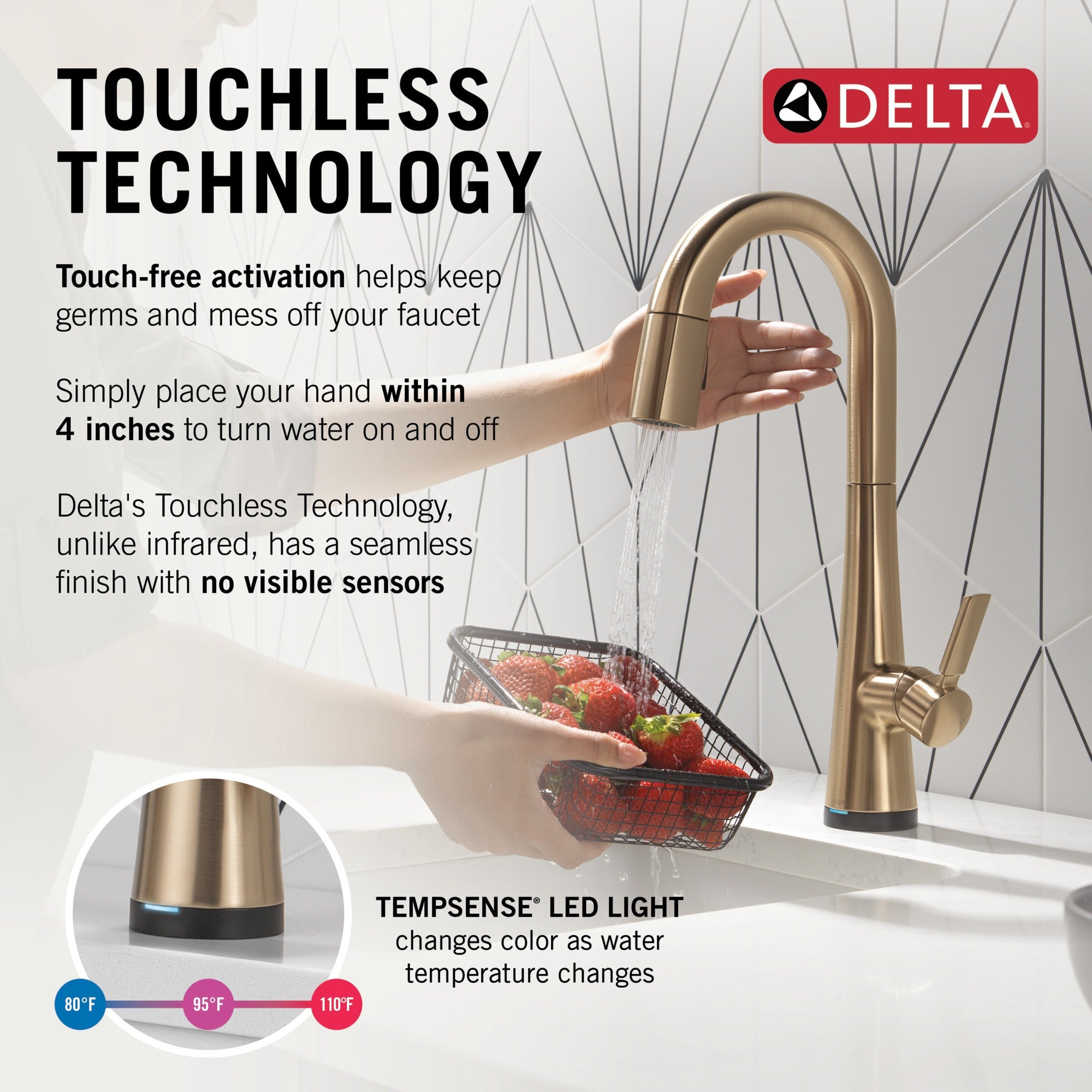 Delta Monrovia® Touch2O® Bar / Prep Faucet with Touchless Technology