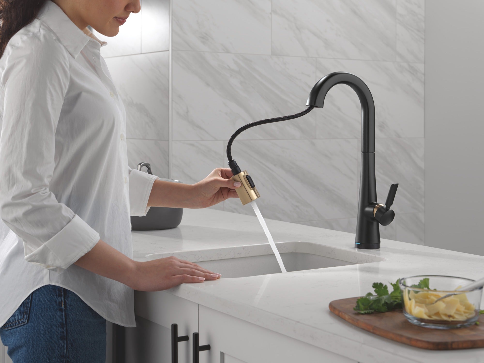 Delta Monrovia® Touch2O® Bar / Prep Faucet with Touchless Technology