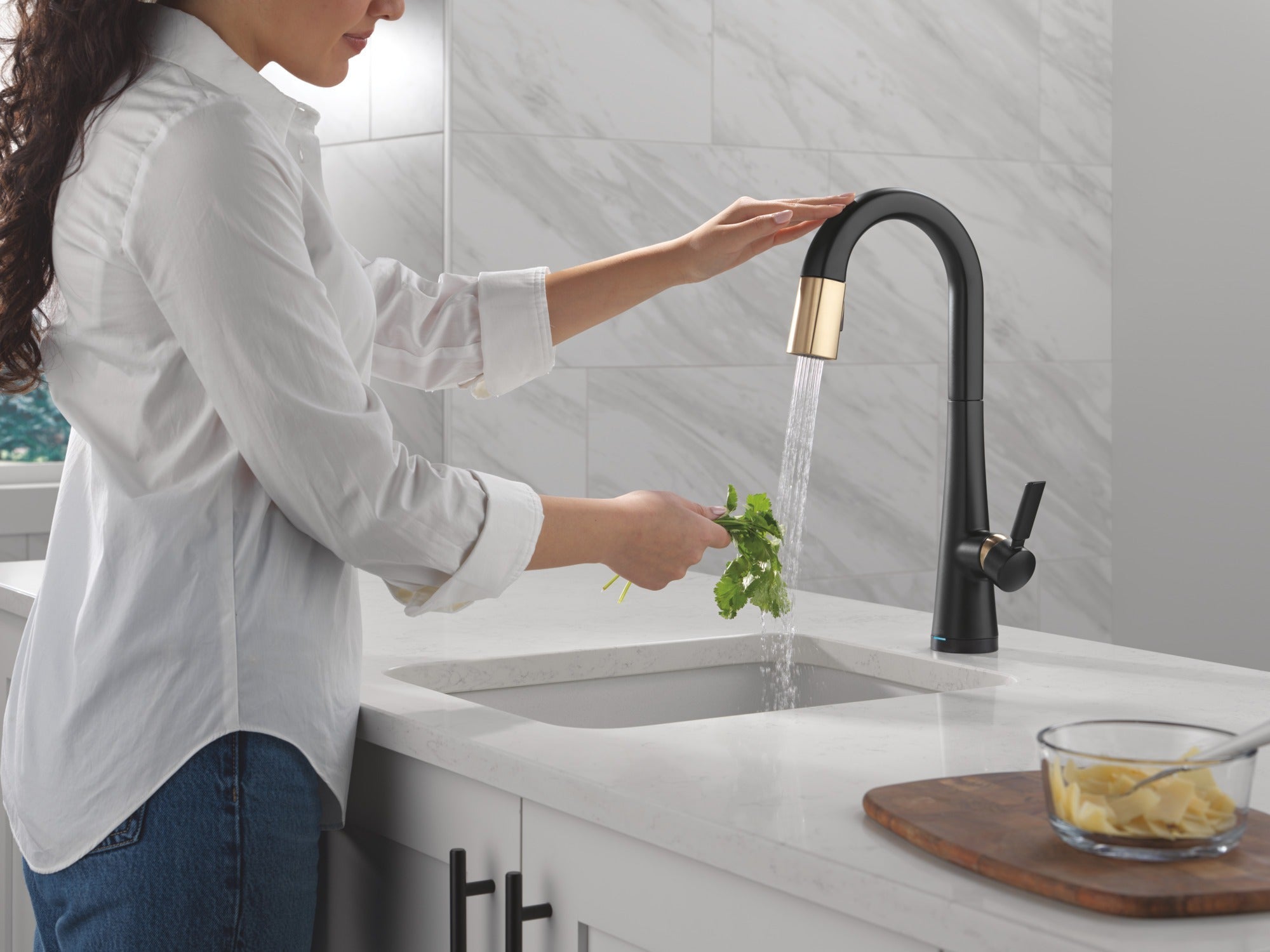 Delta Monrovia® Touch2O® Bar / Prep Faucet with Touchless Technology