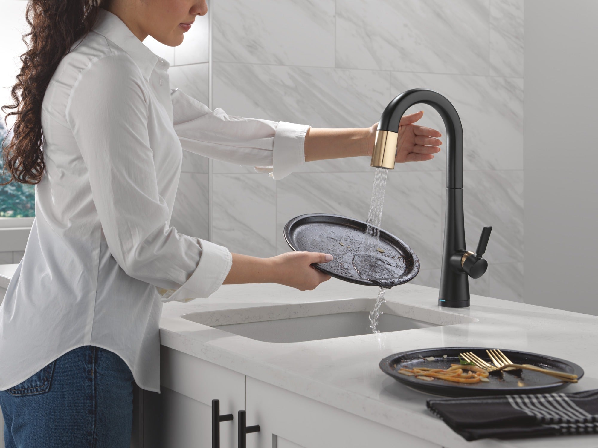 Delta Monrovia® Touch2O® Bar / Prep Faucet with Touchless Technology