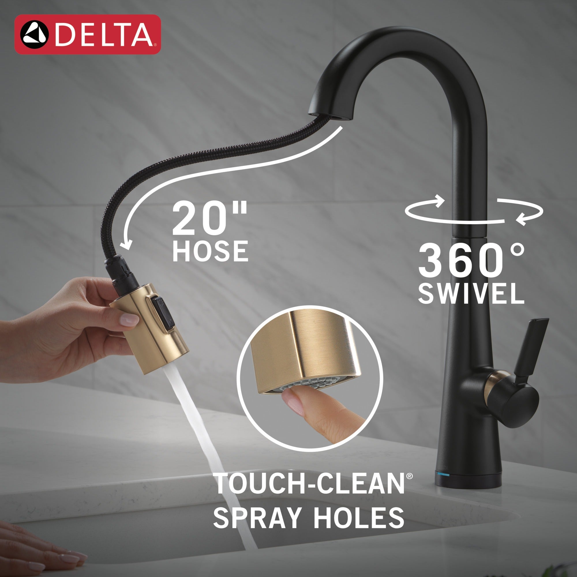 Delta Monrovia® Touch2O® Bar / Prep Faucet with Touchless Technology