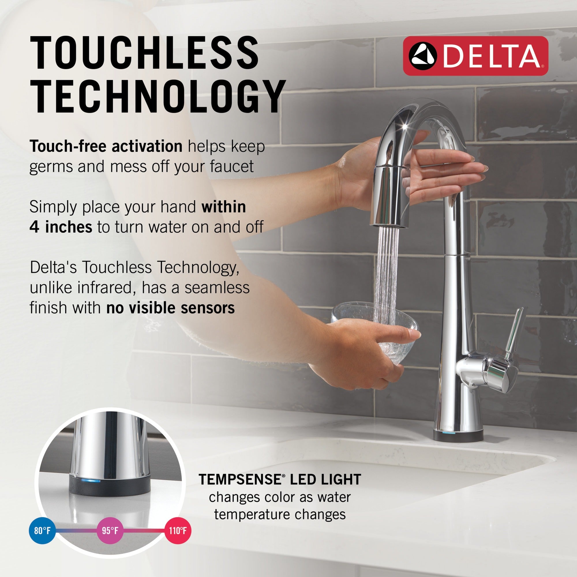Delta Monrovia® Touch2O® Bar / Prep Faucet with Touchless Technology