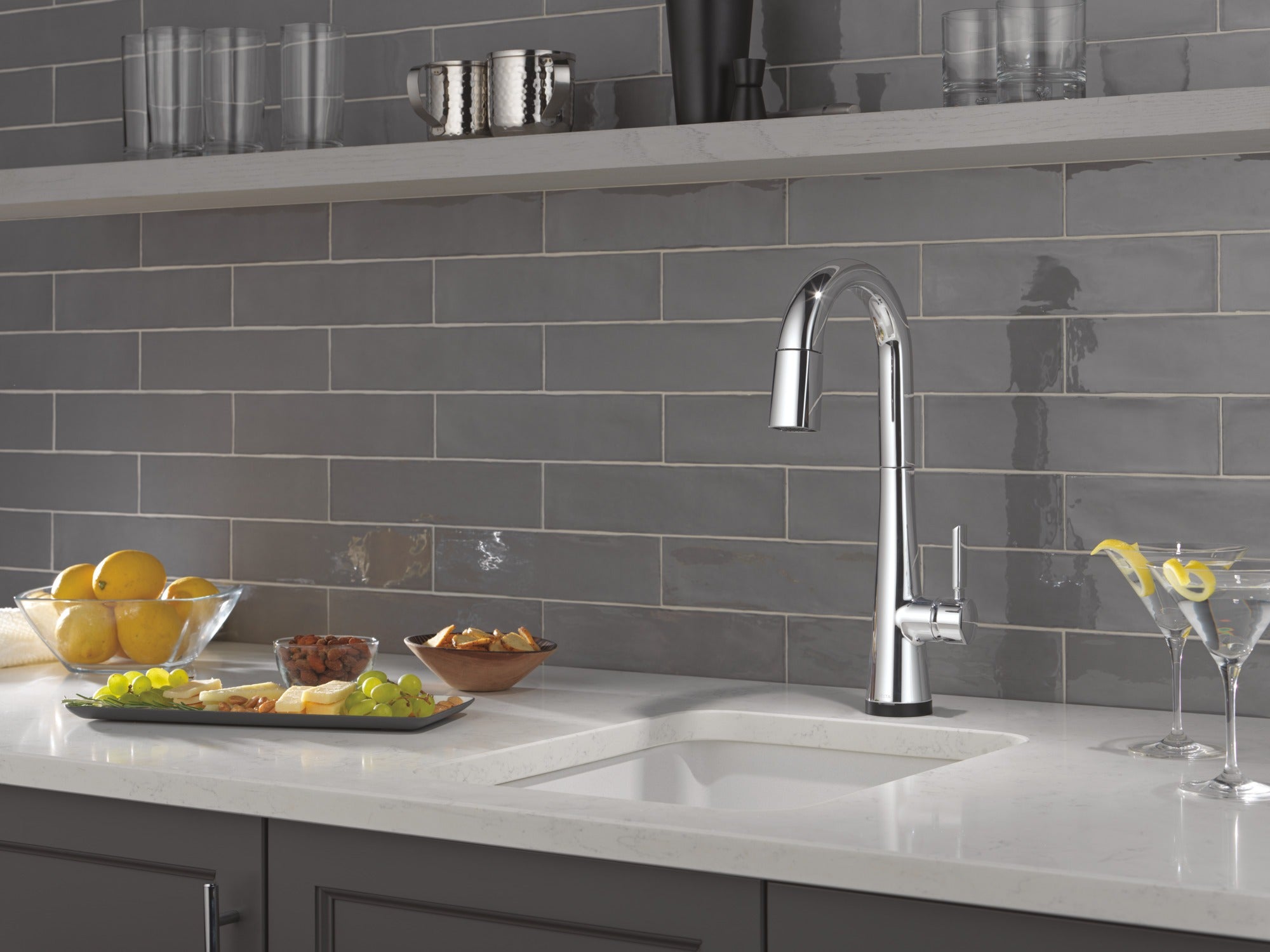 Delta Monrovia® Touch2O® Bar / Prep Faucet with Touchless Technology