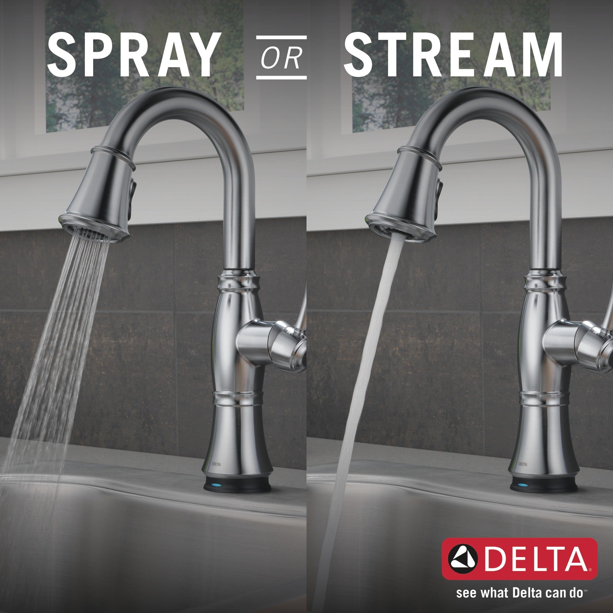 Delta Cassidy® Single Handle Pull-Down Bar/Prep with Touch<sub>2</sub>O® Technology