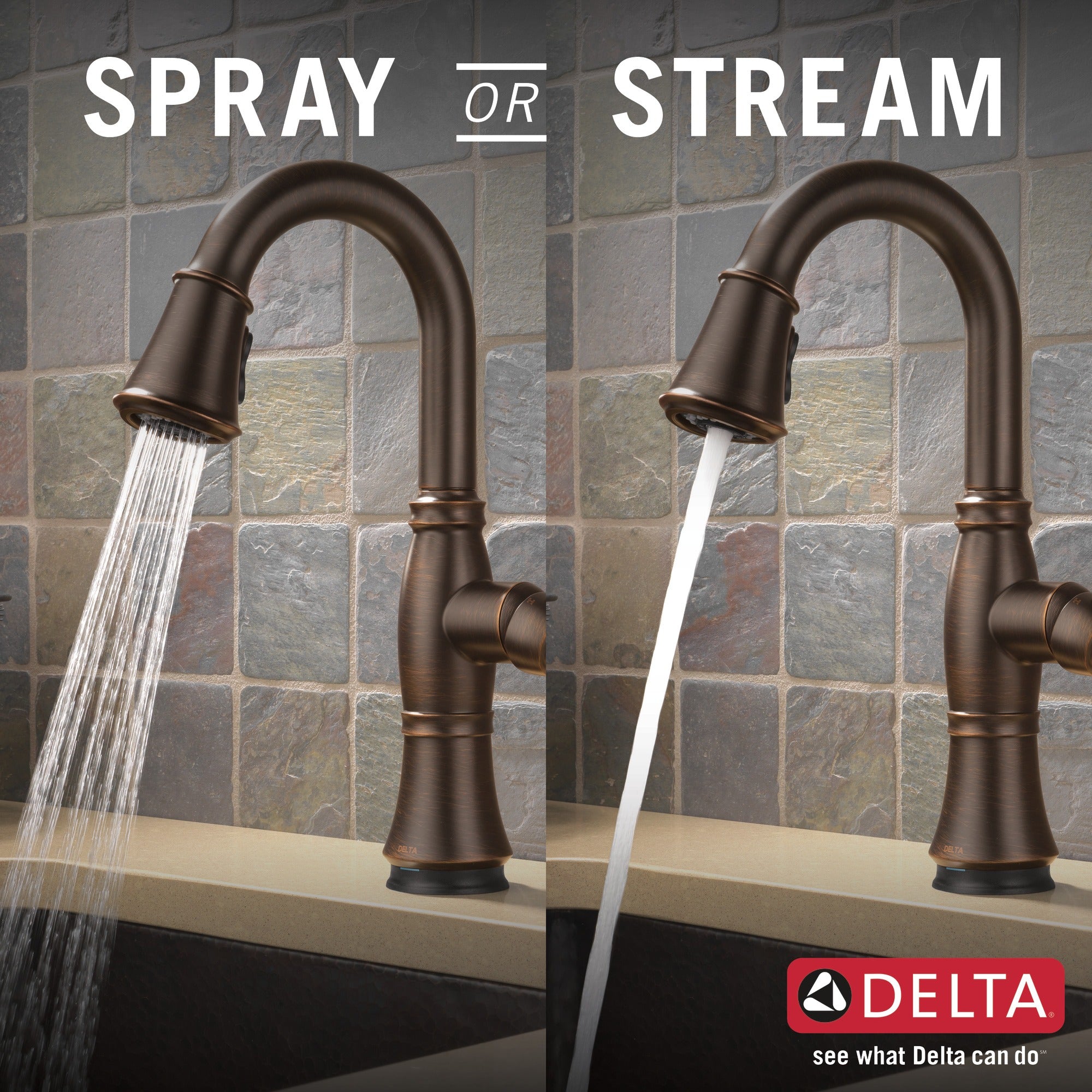 Delta Cassidy® Single Handle Pull-Down Bar / Prep Faucet with Touch<sub>2</sub>O® Technology