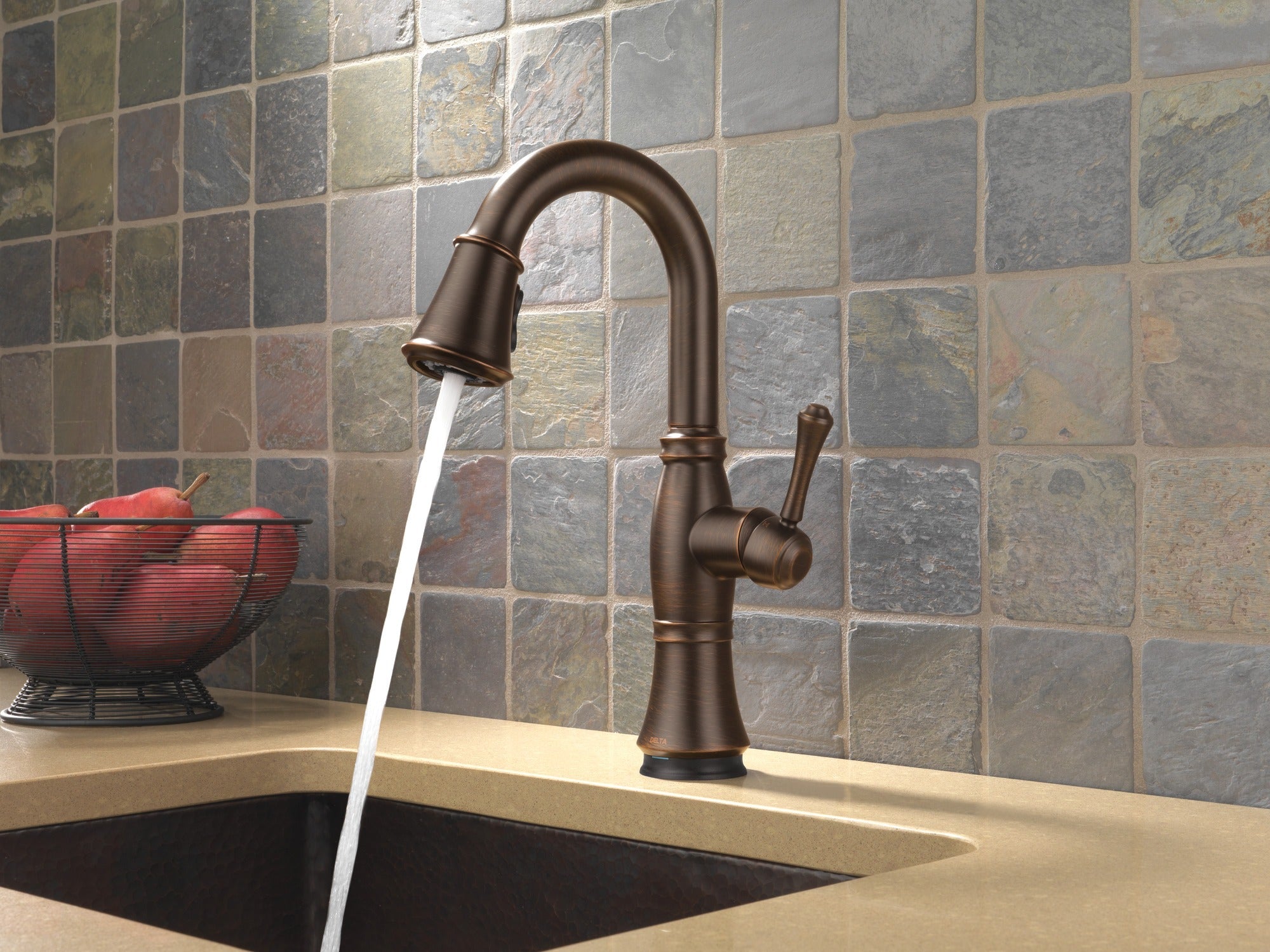 Delta Cassidy® Single Handle Pull-Down Bar / Prep Faucet with Touch<sub>2</sub>O® Technology