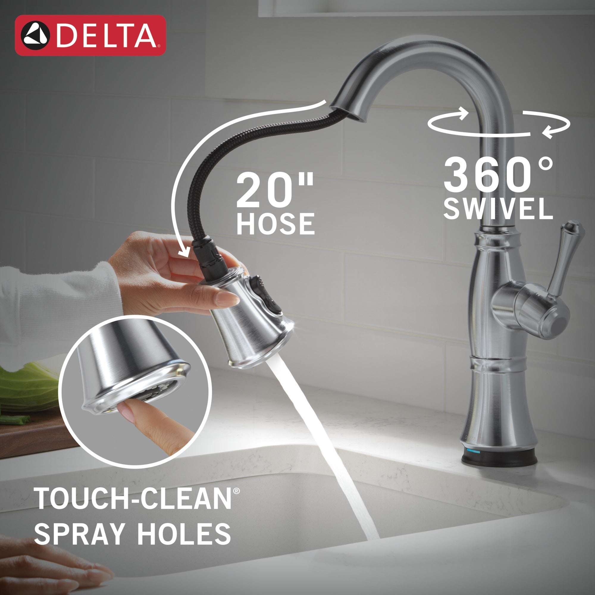 Delta Cassidy® Touch2O® Bar / Prep Faucet with Touchless Technology