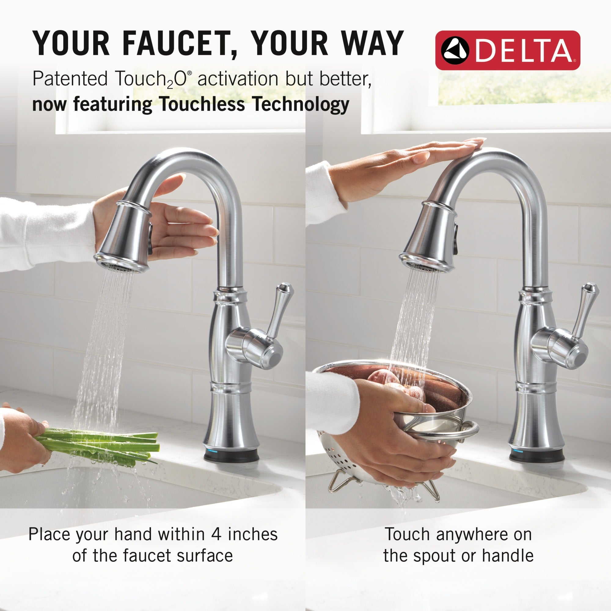 Delta Cassidy® Touch2O® Bar / Prep Faucet with Touchless Technology