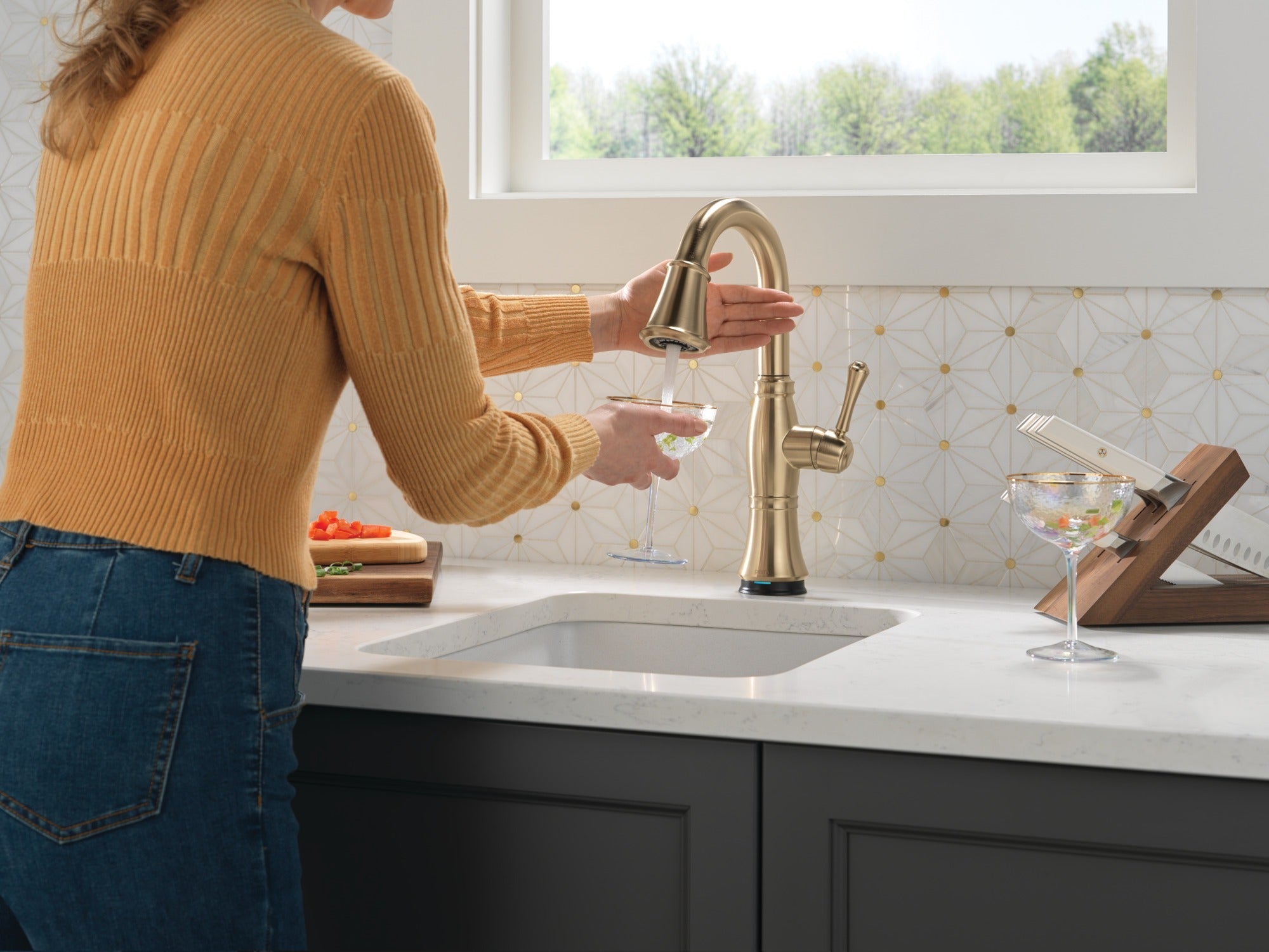 Delta Cassidy® Touch2O® Bar / Prep Faucet with Touchless Technology
