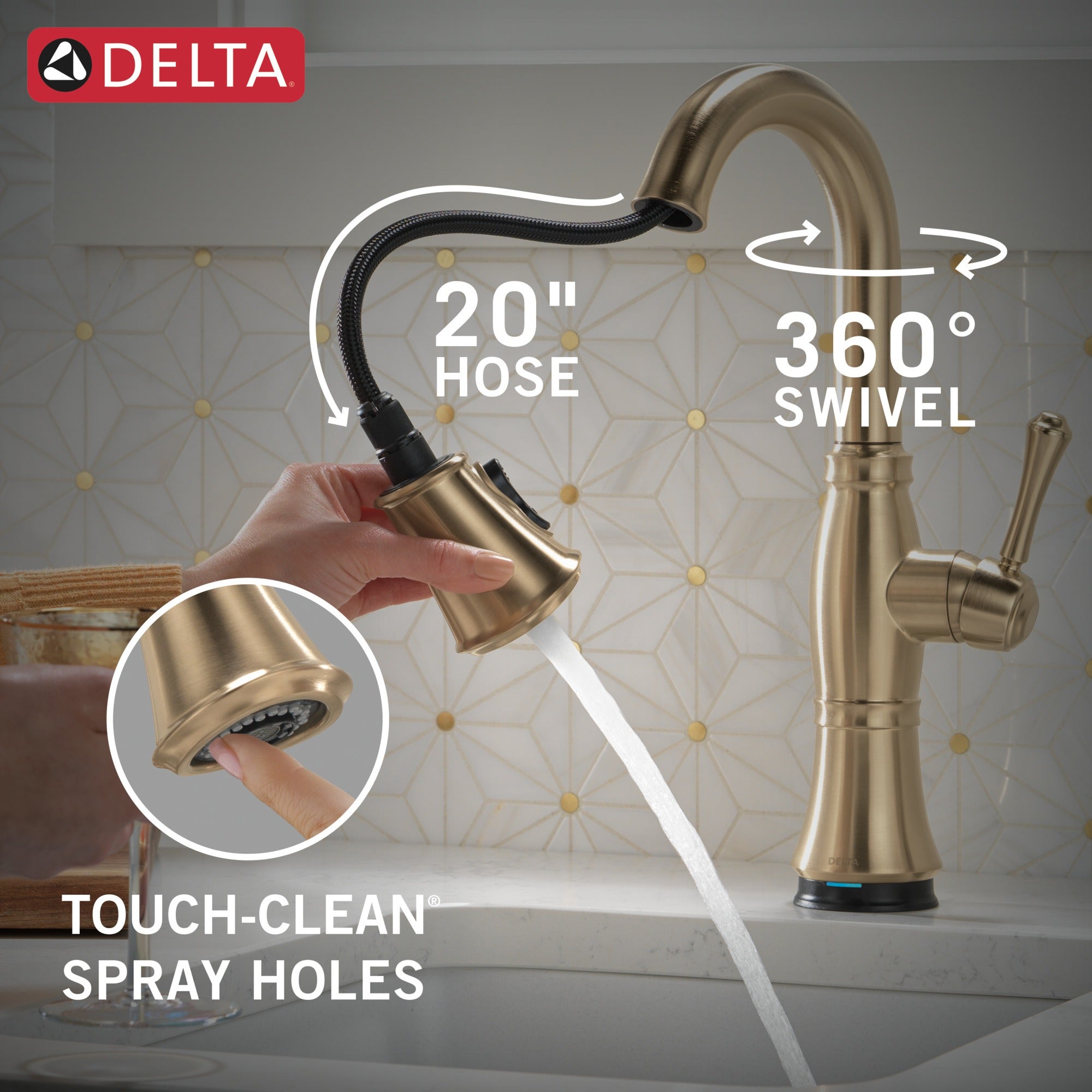 Delta Cassidy® Touch2O® Bar / Prep Faucet with Touchless Technology
