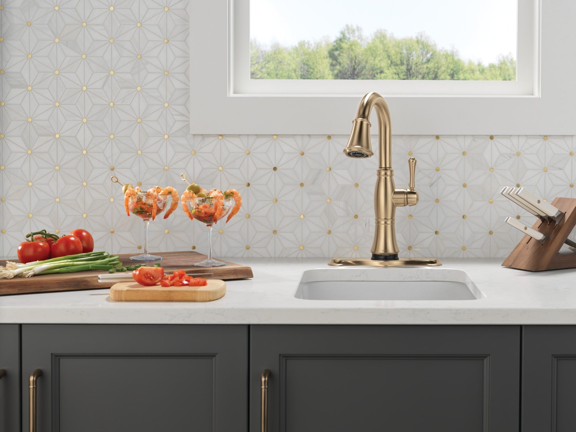 Delta Cassidy® Touch2O® Bar / Prep Faucet with Touchless Technology
