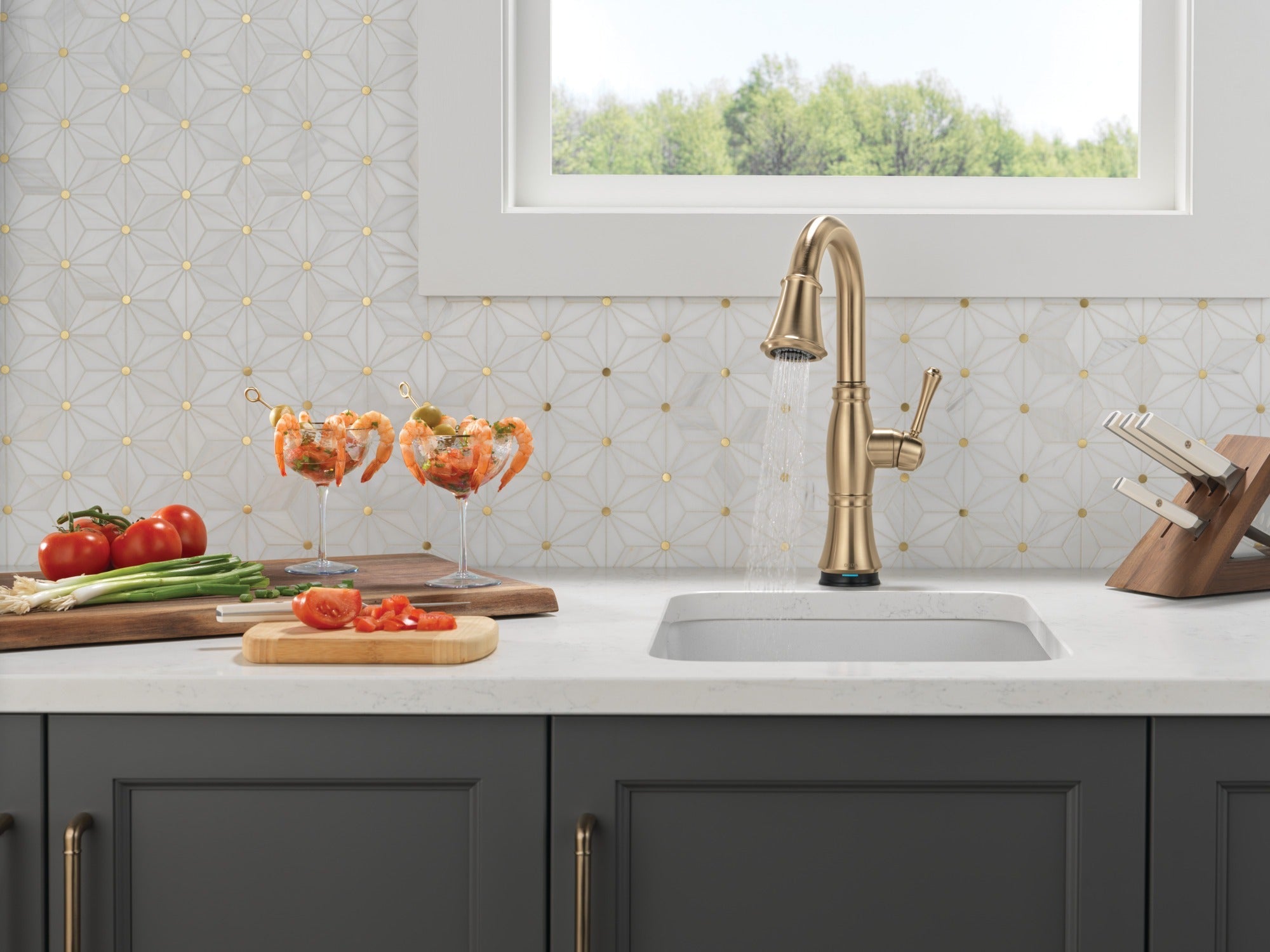 Delta Cassidy® Touch2O® Bar / Prep Faucet with Touchless Technology