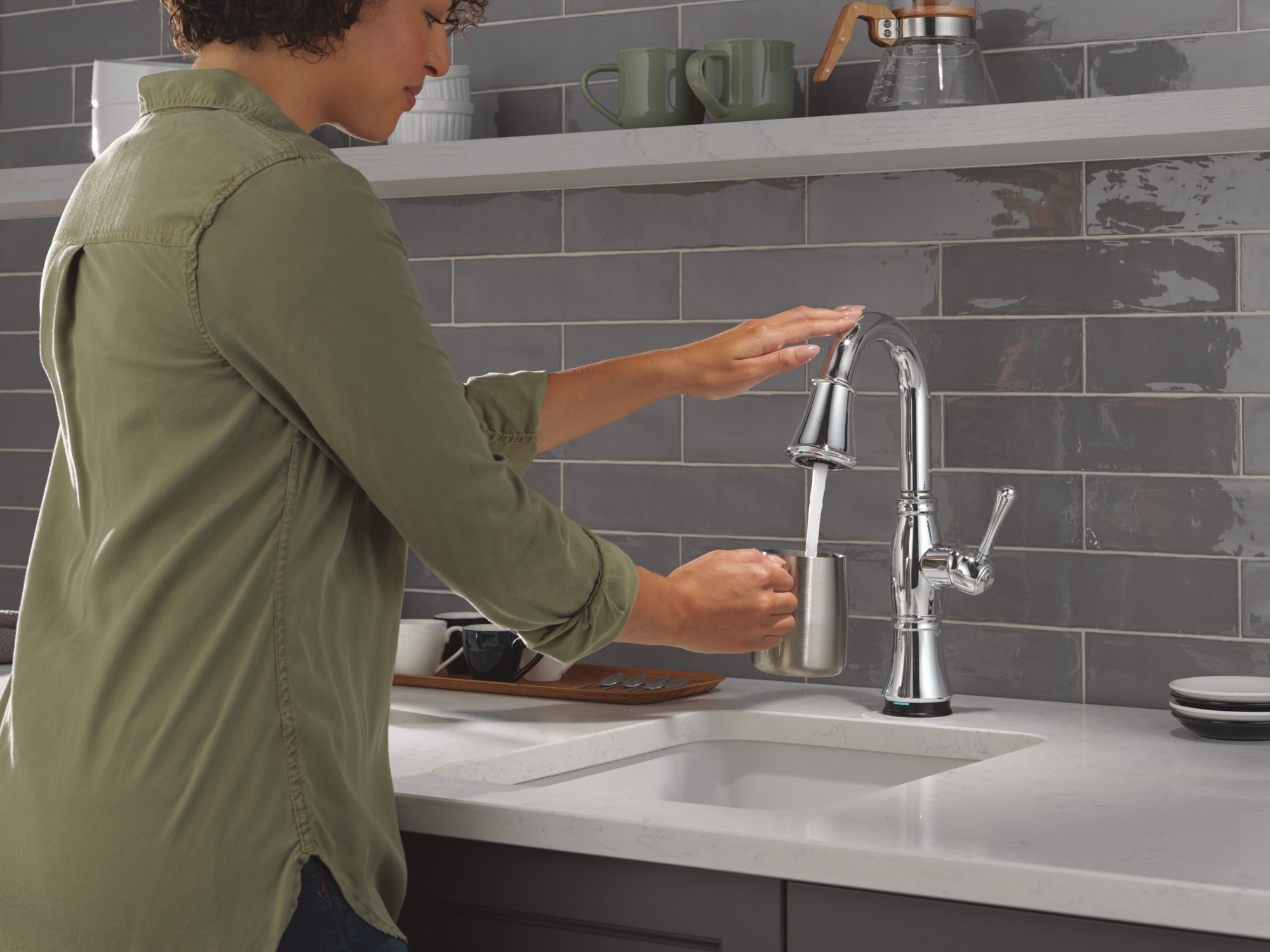 Delta Cassidy® Touch2O® Bar / Prep Faucet with Touchless Technology