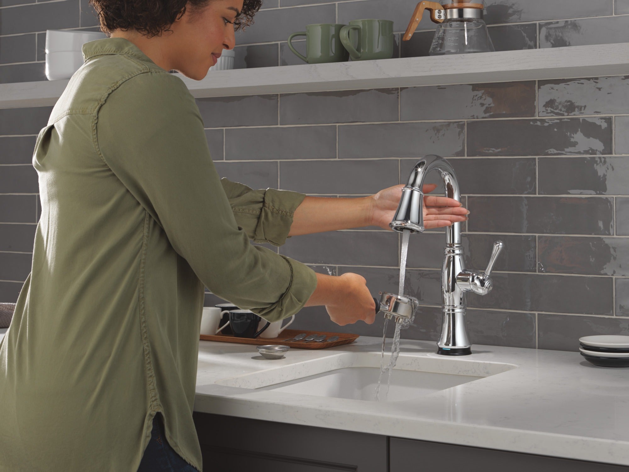Delta Cassidy® Touch2O® Bar / Prep Faucet with Touchless Technology