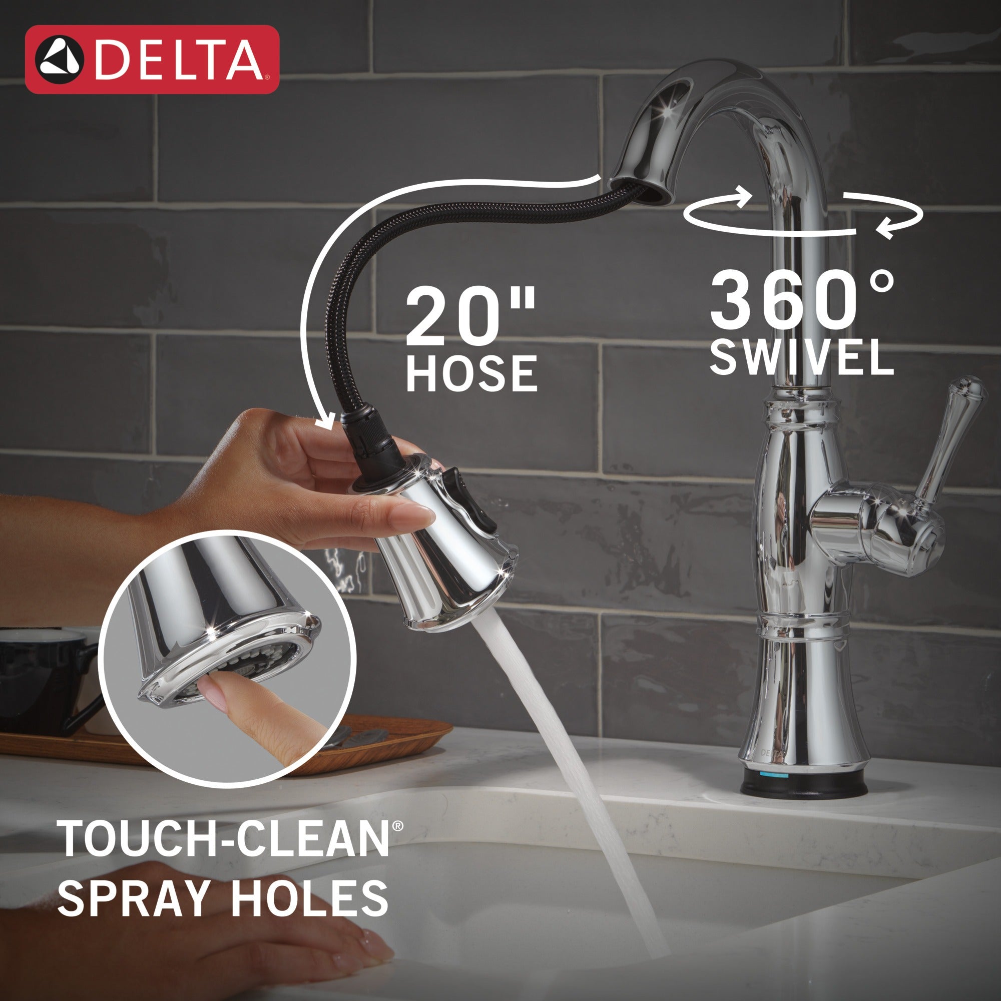 Delta Cassidy® Touch2O® Bar / Prep Faucet with Touchless Technology