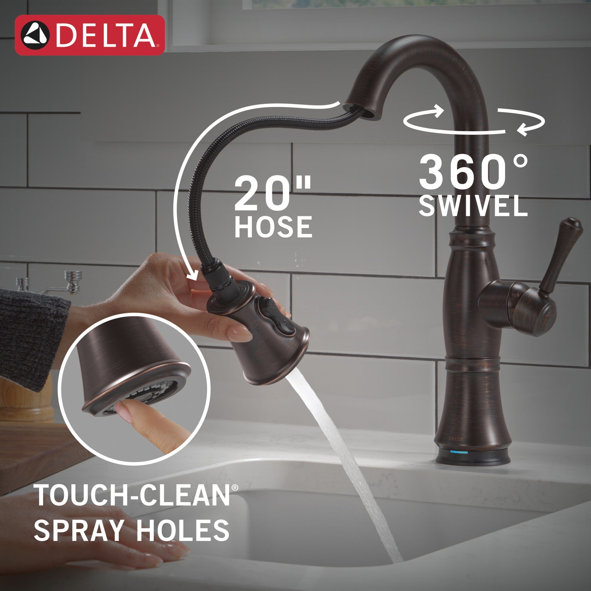 Delta Cassidy® Touch2O® Bar / Prep Faucet with Touchless Technology