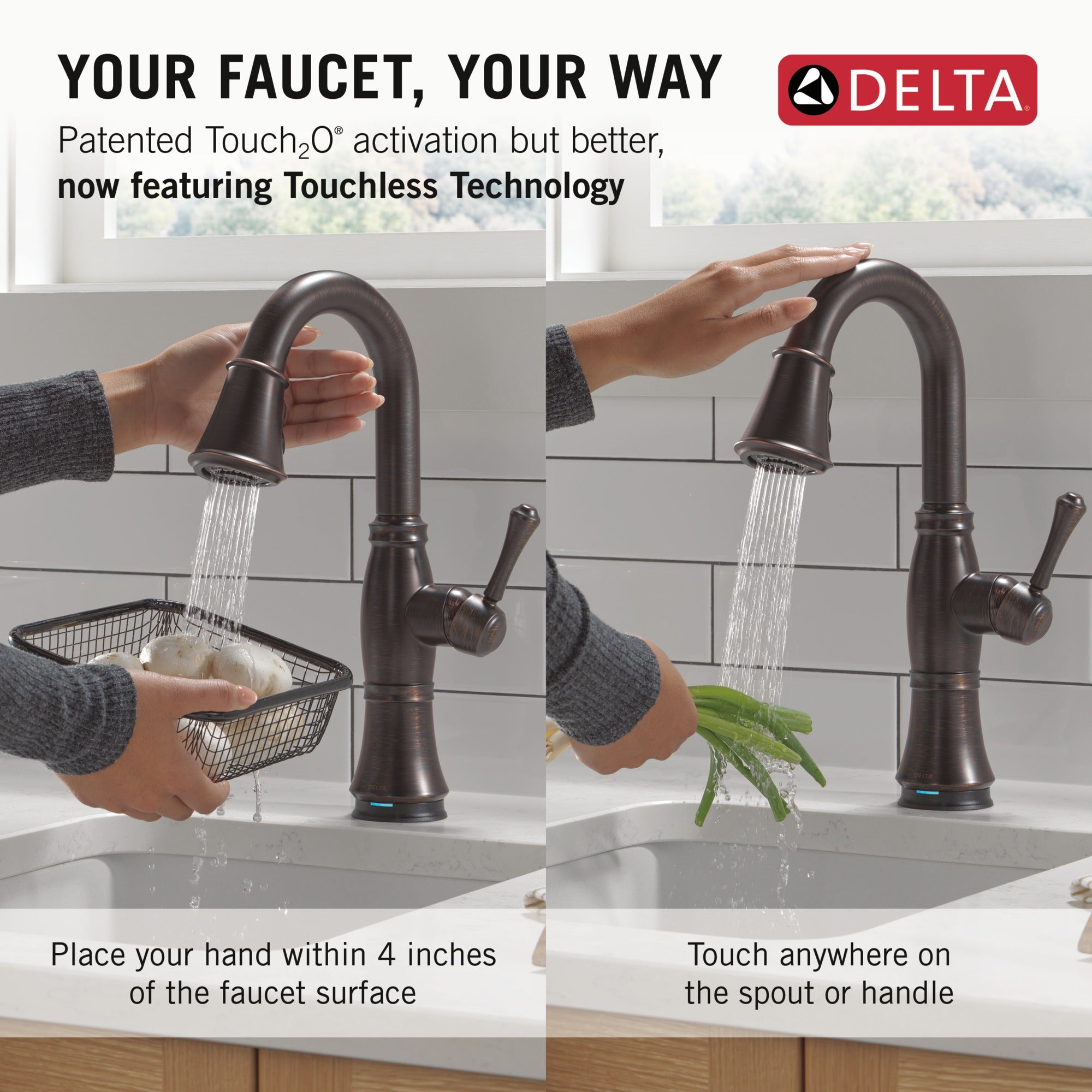Delta Cassidy® Touch2O® Bar / Prep Faucet with Touchless Technology