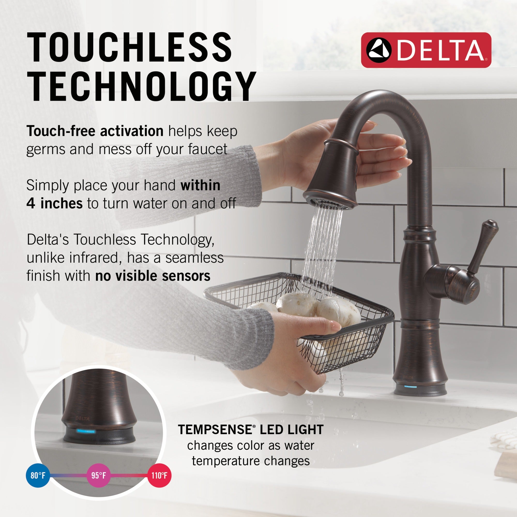 Delta Cassidy® Touch2O® Bar / Prep Faucet with Touchless Technology