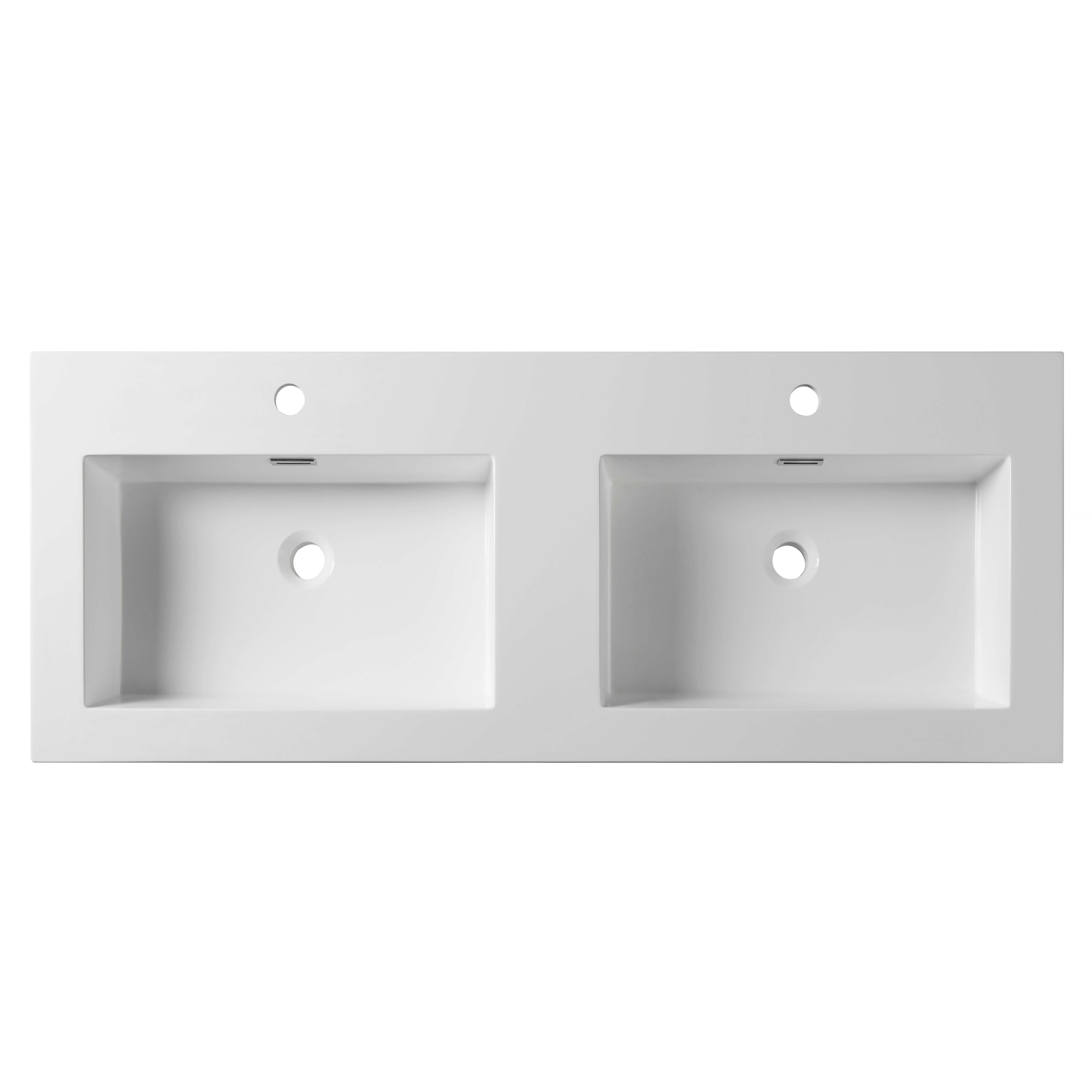 Acrylic Top-Mount Double Basins 48×18