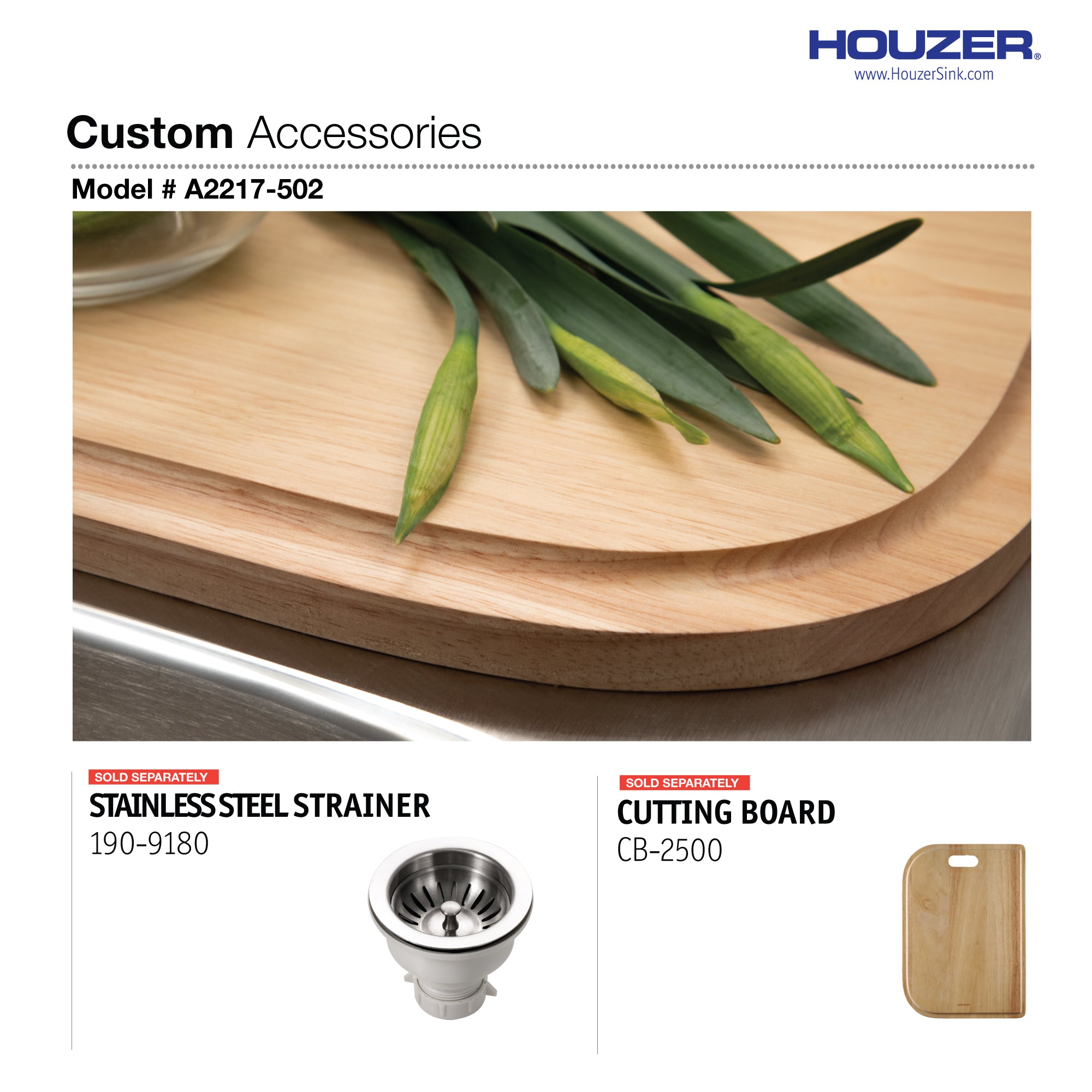 Houzer ADA Compliant 22 inch Stainless Steel Drop-in Topmount 2-hole 5 inch Deep Single Bowl Kitchen Sink