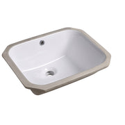 Daweier Ceramic Flat Bottom Single Bowl Sinks A8607