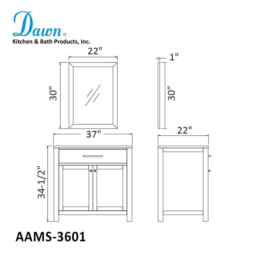 Dawn Vanity Set AAMS-3601