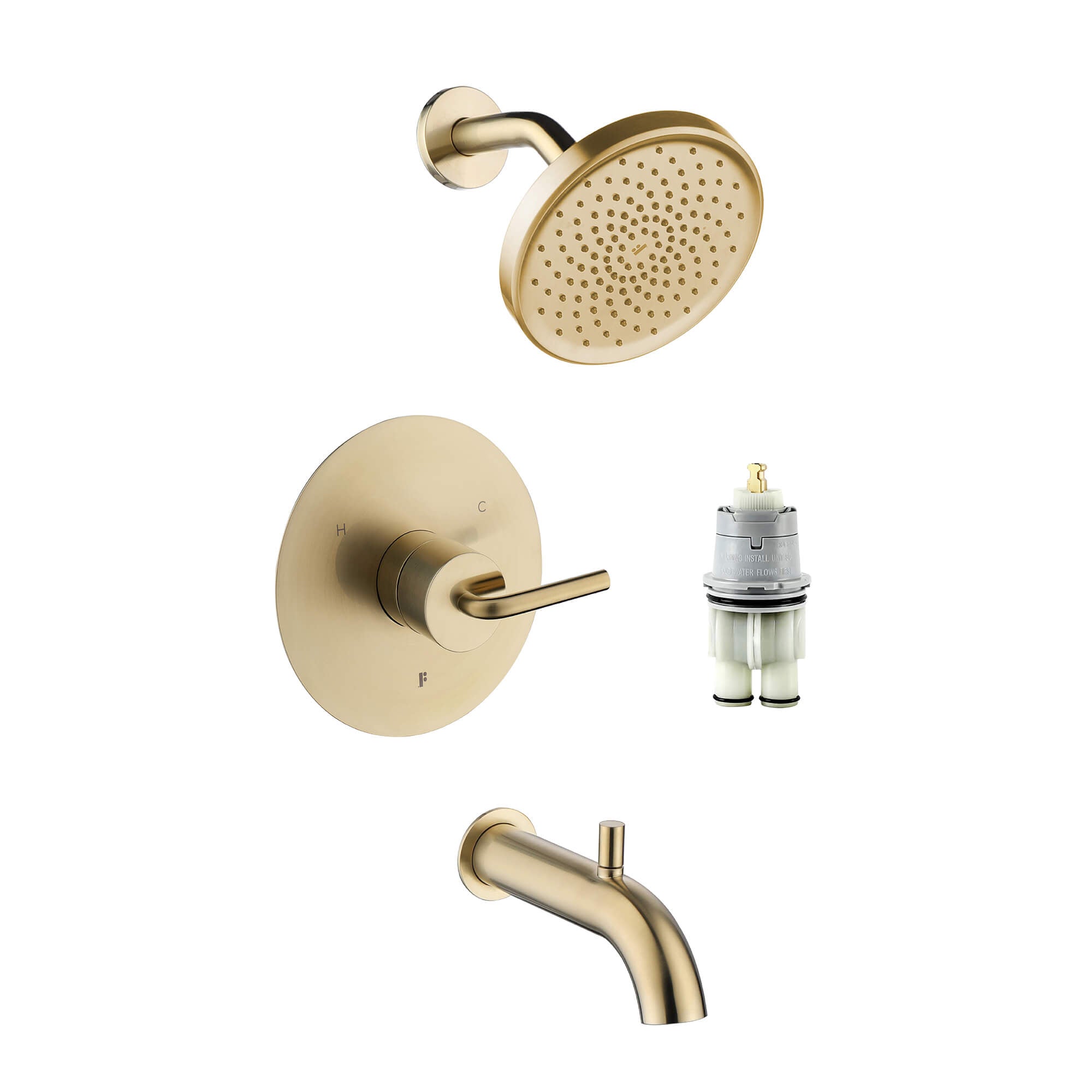 Shower System Set Round