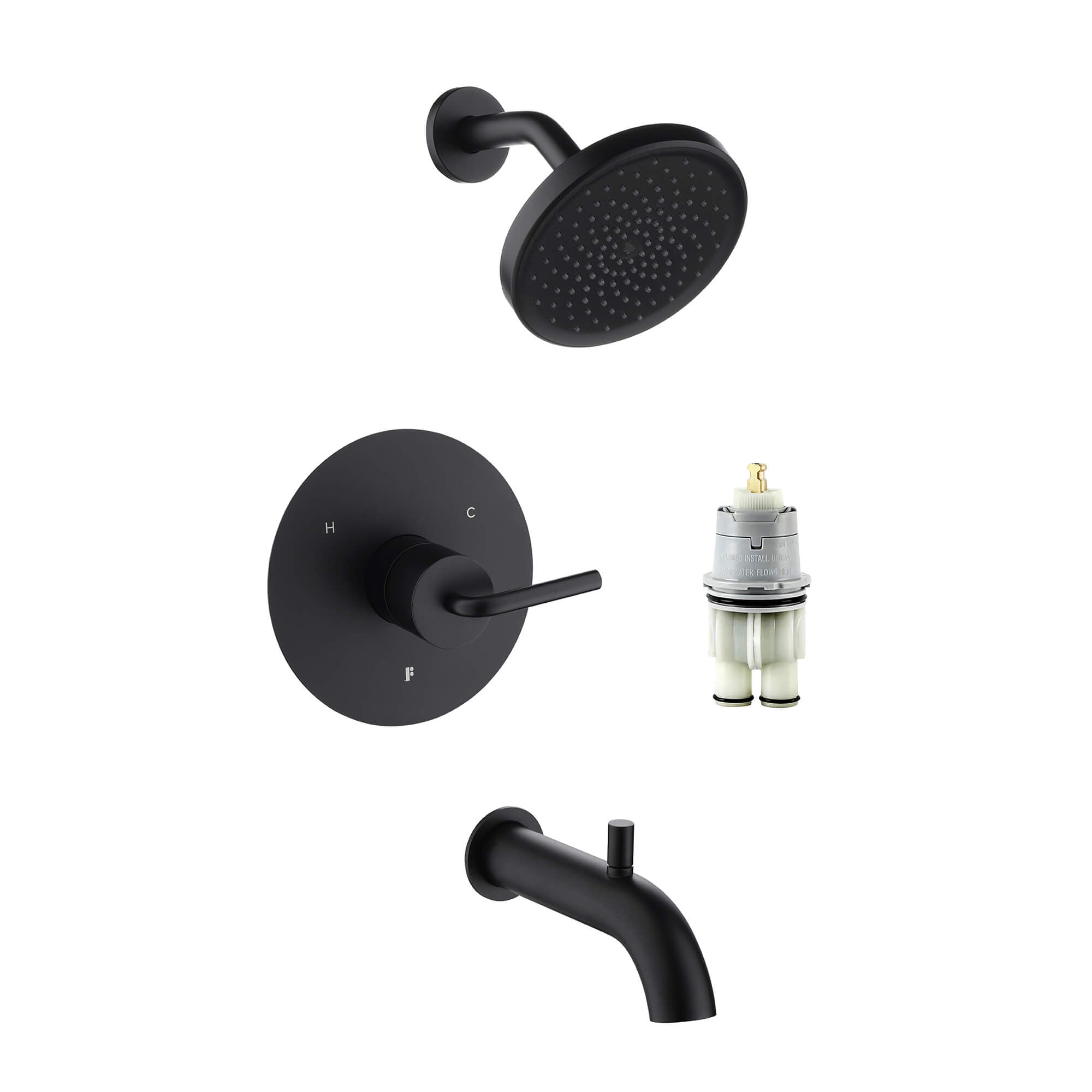 Shower System Set Round