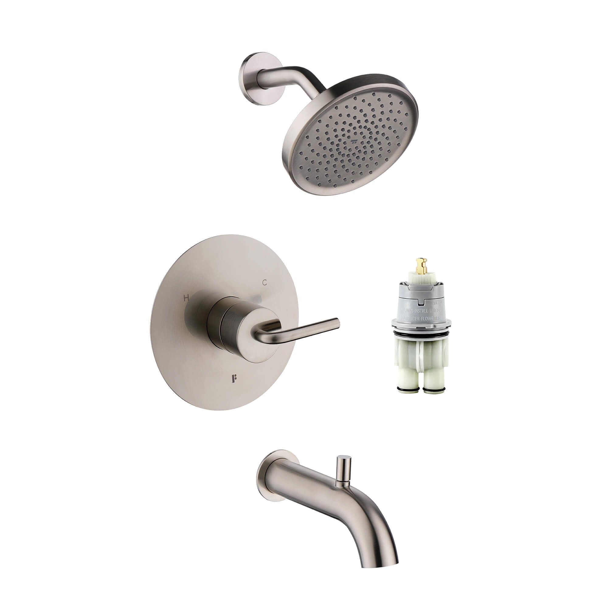 Shower System Set Round